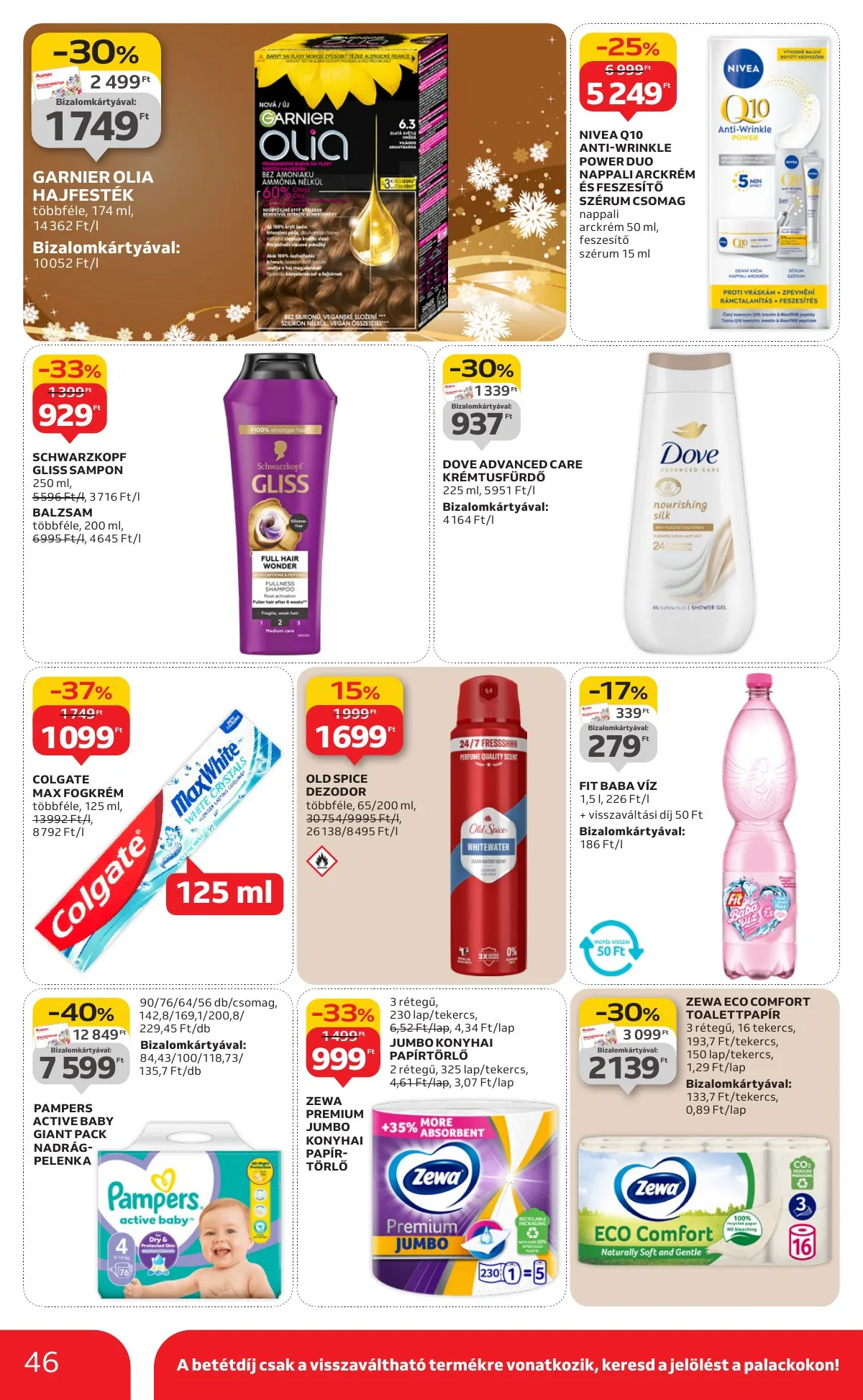 Auchan akciós újság Hipermarket 12.18–12.24 – 46. oldal