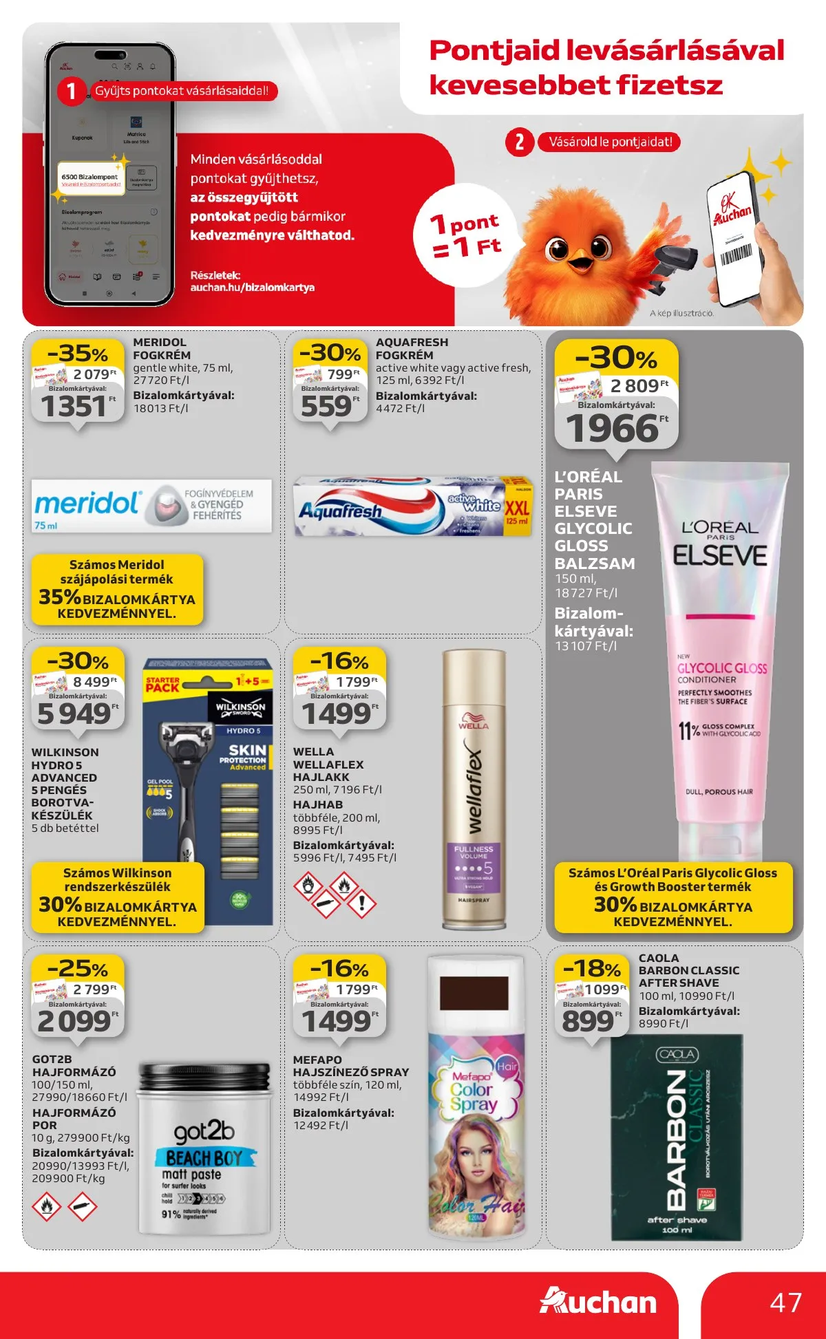 Auchan akciós újság Hipermarket 12.18–12.24 – 47. oldal