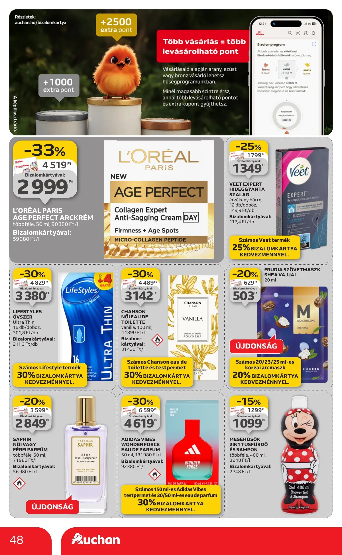 Auchan akciós újság Hipermarket 12.18–12.24 – 48. oldal