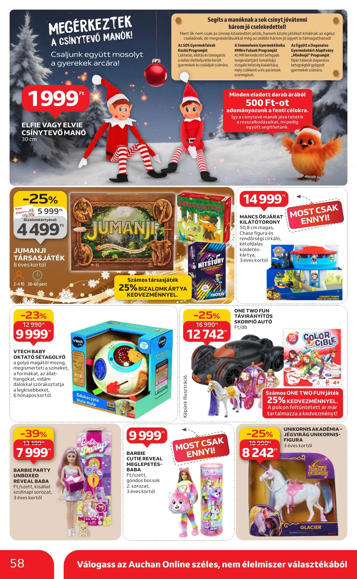 Auchan akciós újság Hipermarket 12.18–12.24 – 58. oldal