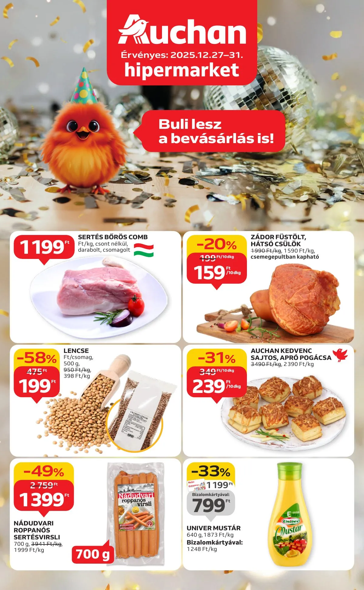 Auchan akciós újság Hipermarket 12.27–12.31