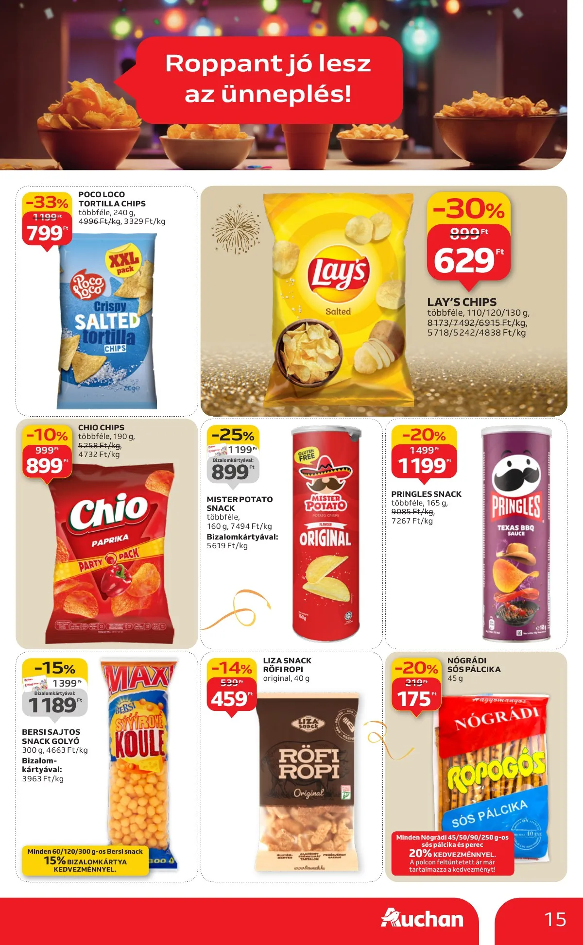 Auchan akciós újság Hipermarket 12.27–12.31 – 15. oldal