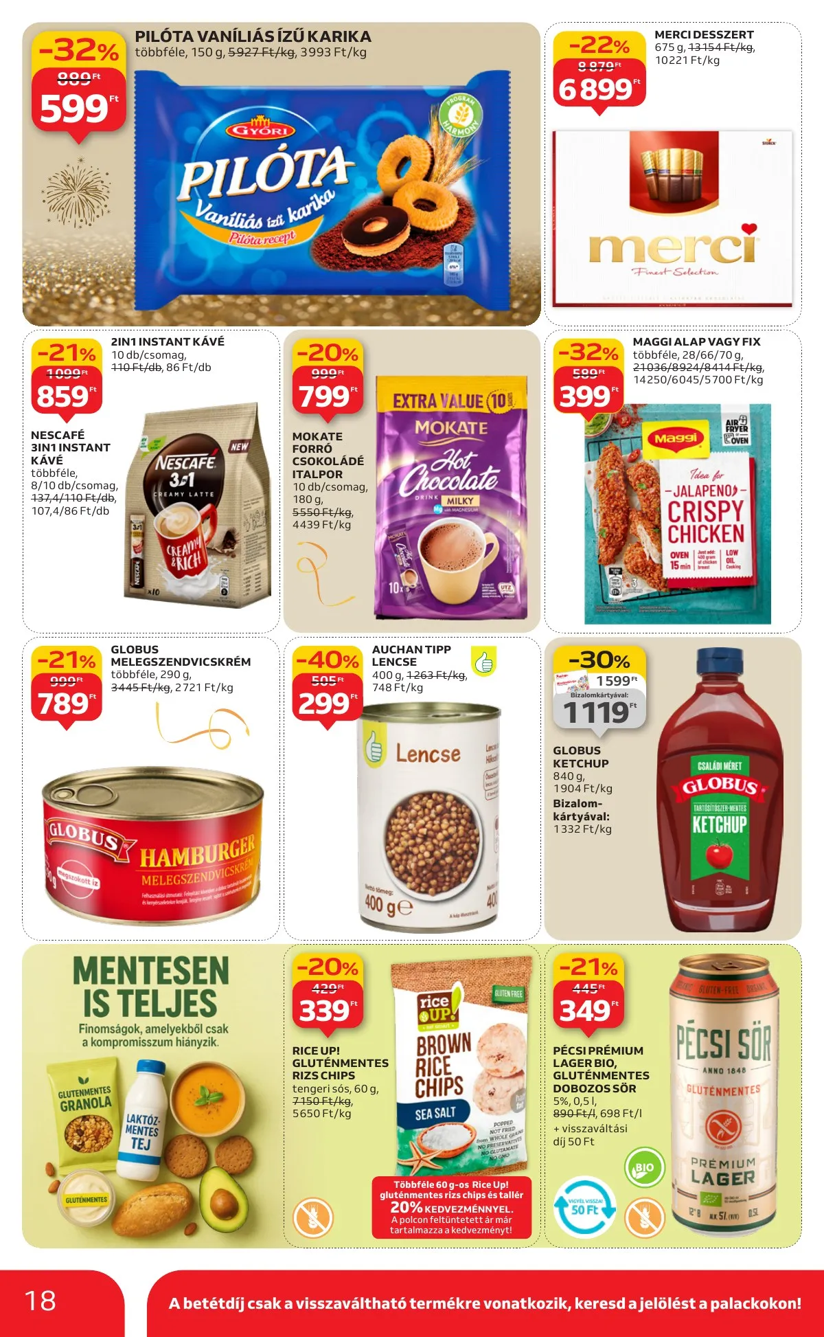 Auchan akciós újság Hipermarket 12.27–12.31 – 18. oldal
