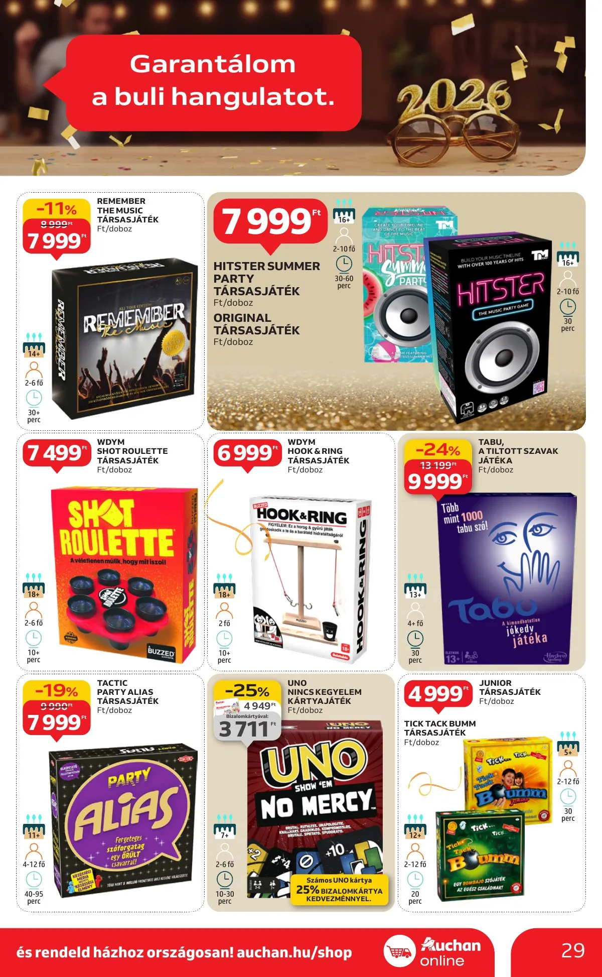Auchan akciós újság Hipermarket 12.27–12.31 – 29. oldal