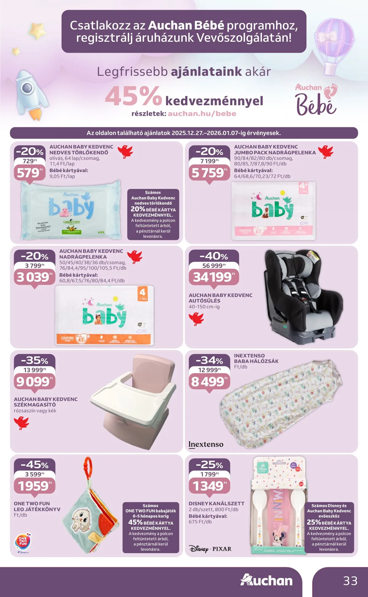 Auchan akciós újság Hipermarket 12.27–12.31 – 33. oldal