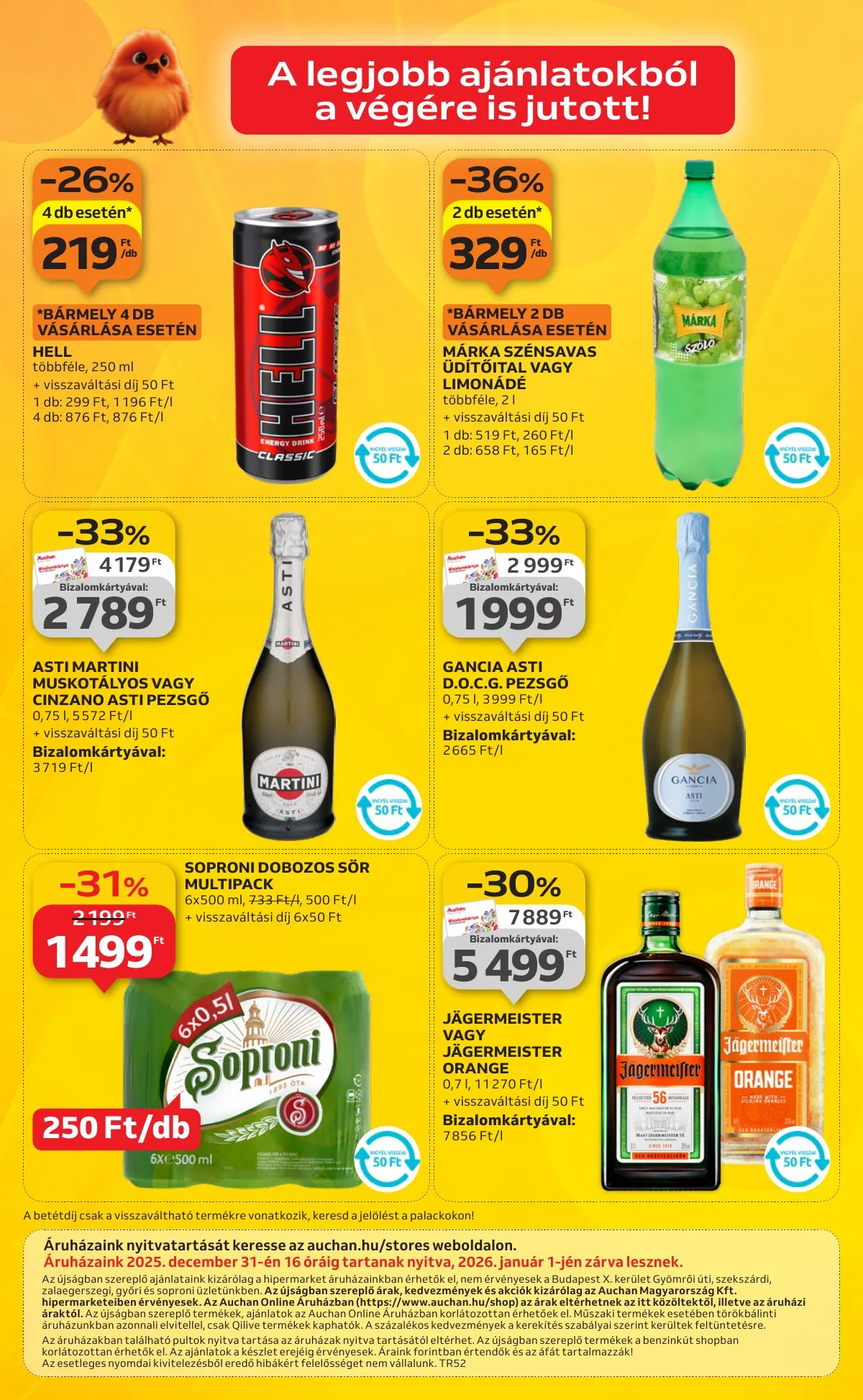 Auchan akciós újság Hipermarket 12.27–12.31 – 36. oldal