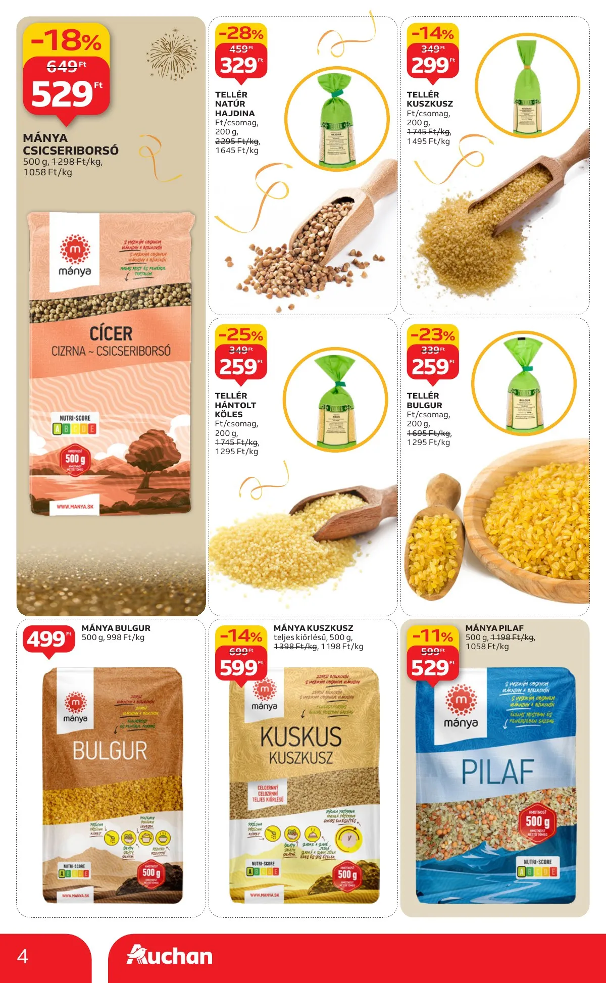 Auchan akciós újság Hipermarket 12.27–12.31 – 4. oldal