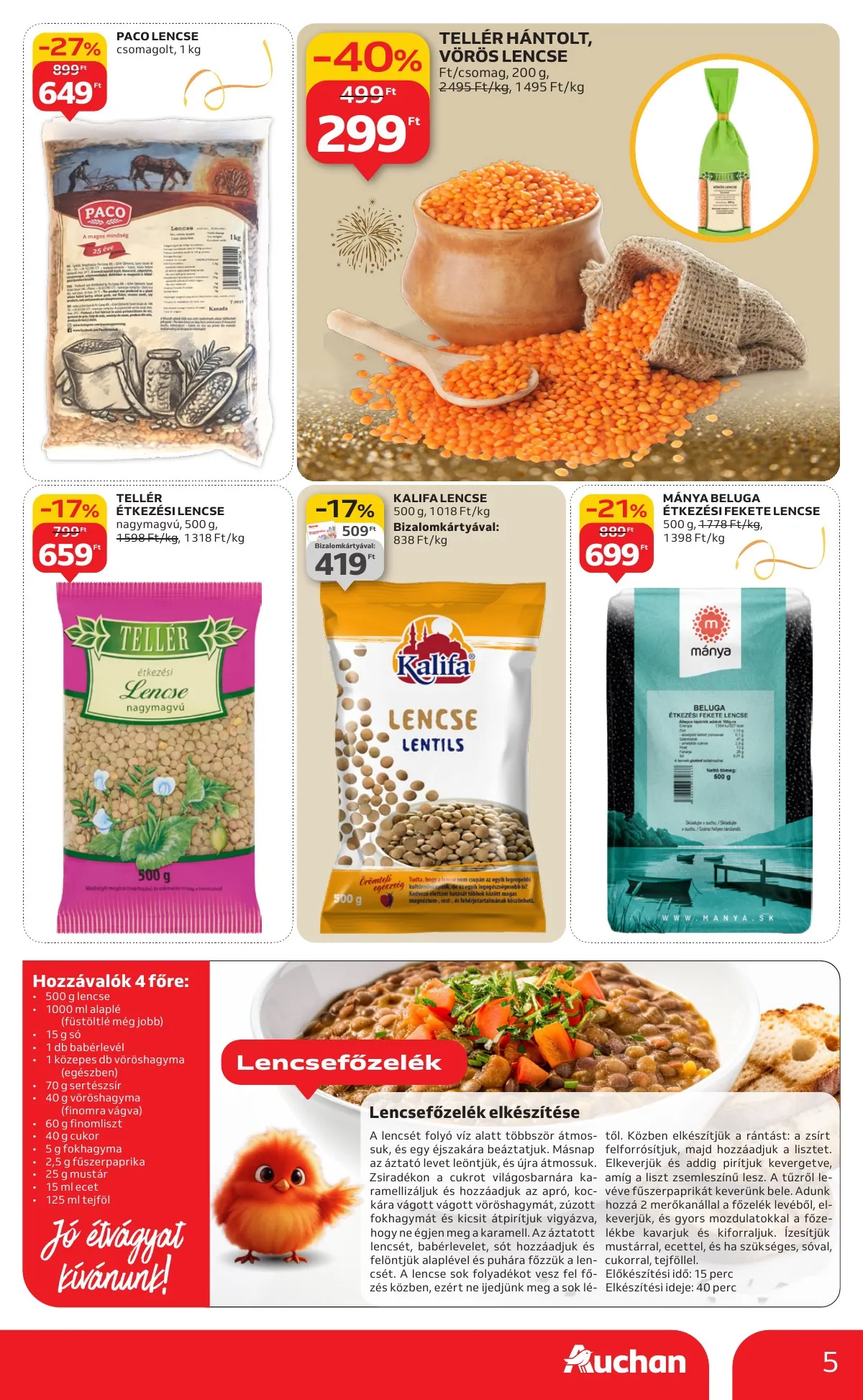 Auchan akciós újság Hipermarket 12.27–12.31 – 5. oldal