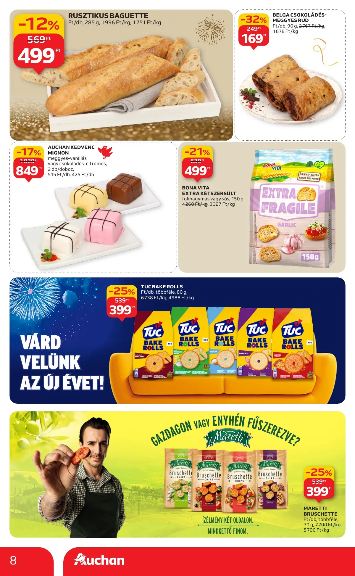 Auchan akciós újság Hipermarket 12.27–12.31 – 8. oldal