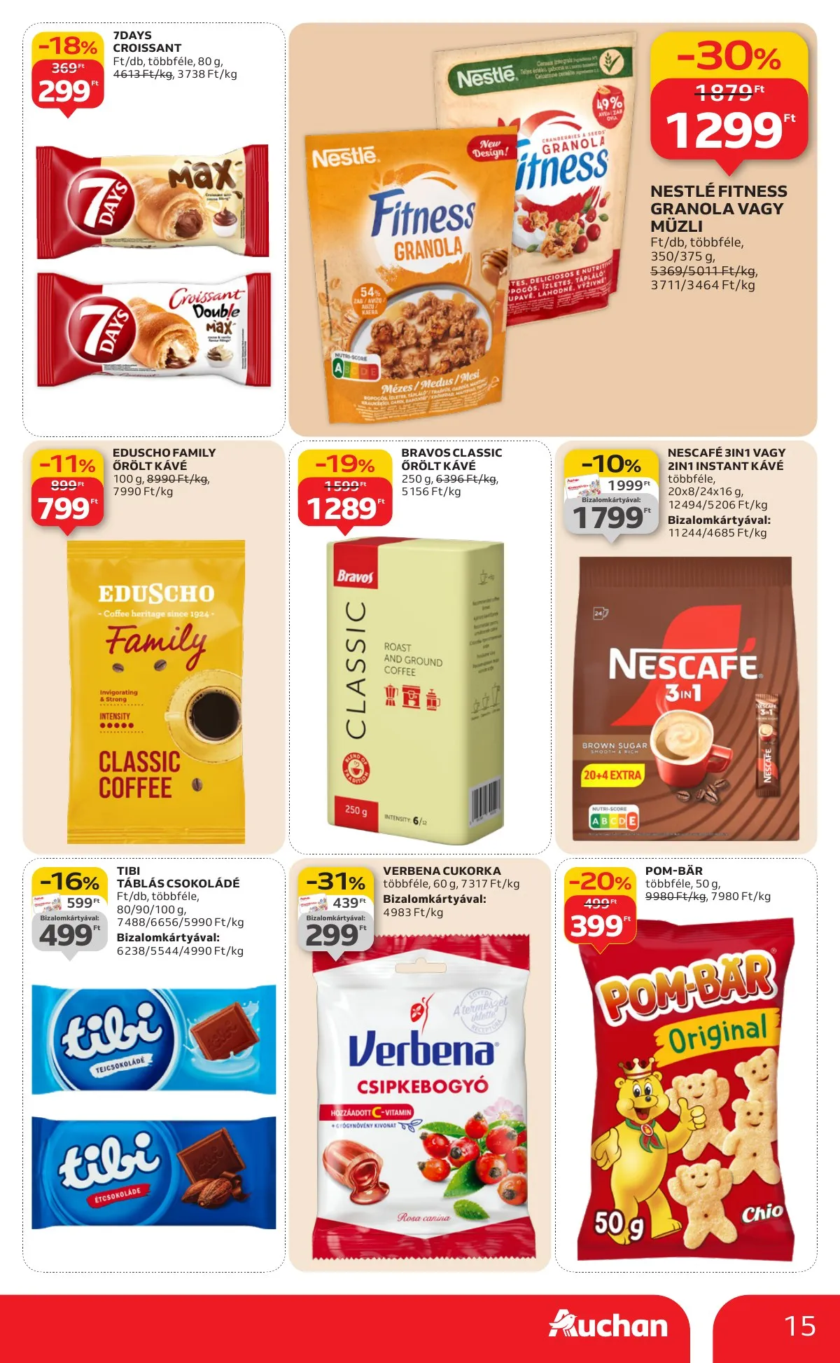 Auchan akciós újság Hipermarket 01.02–01.07 – 15. oldal