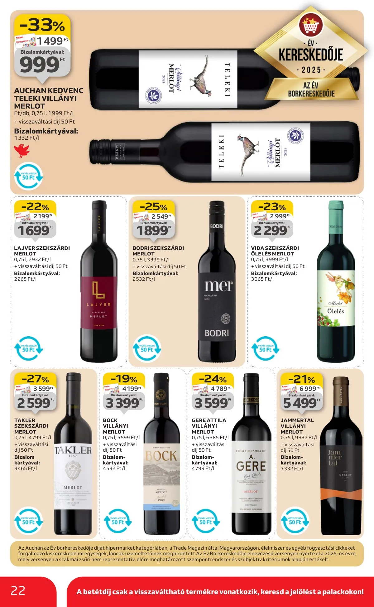Auchan akciós újság Hipermarket 01.02–01.07 – 22. oldal