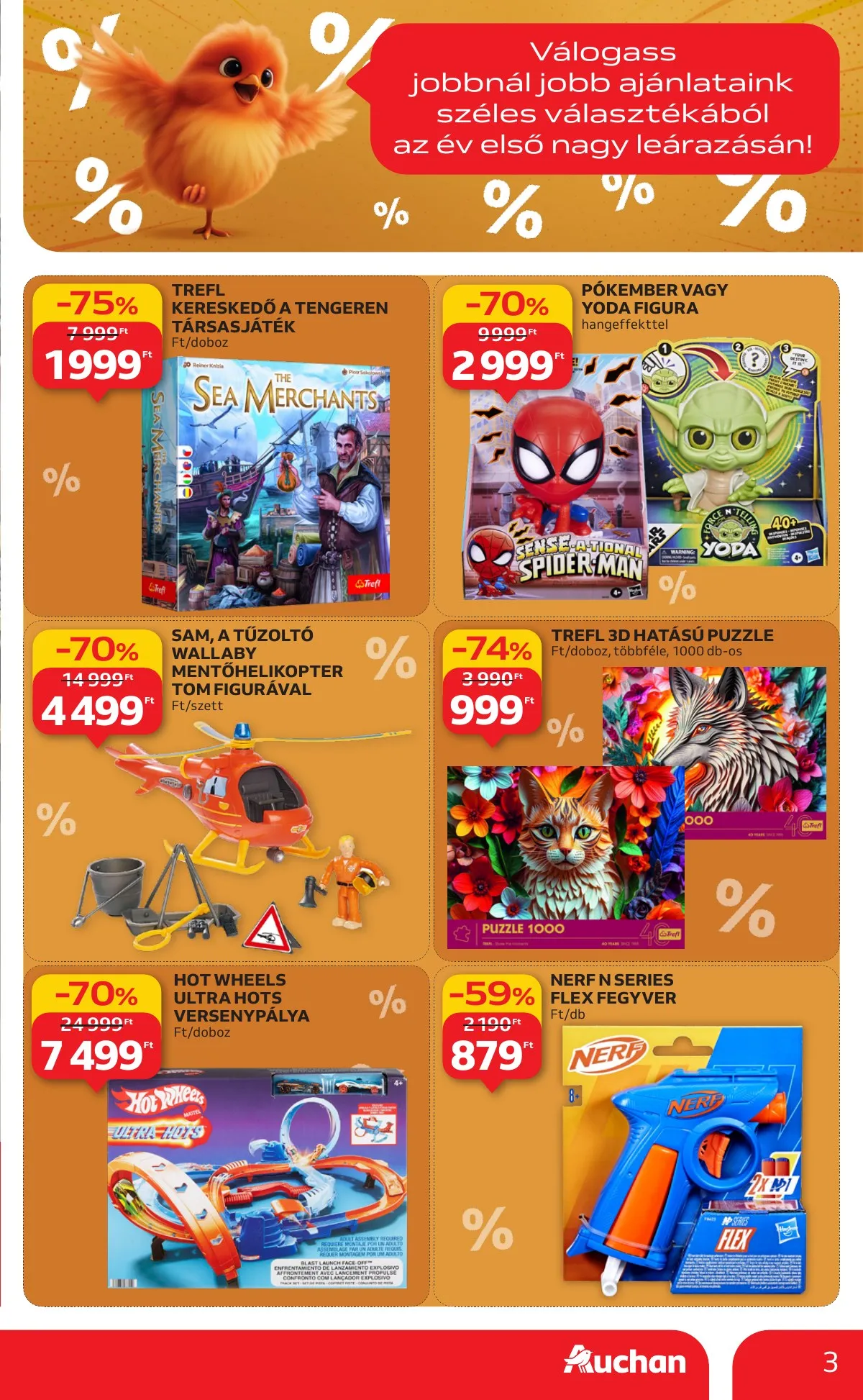 Auchan akciós újság Hipermarket 01.02–01.07 – 3. oldal