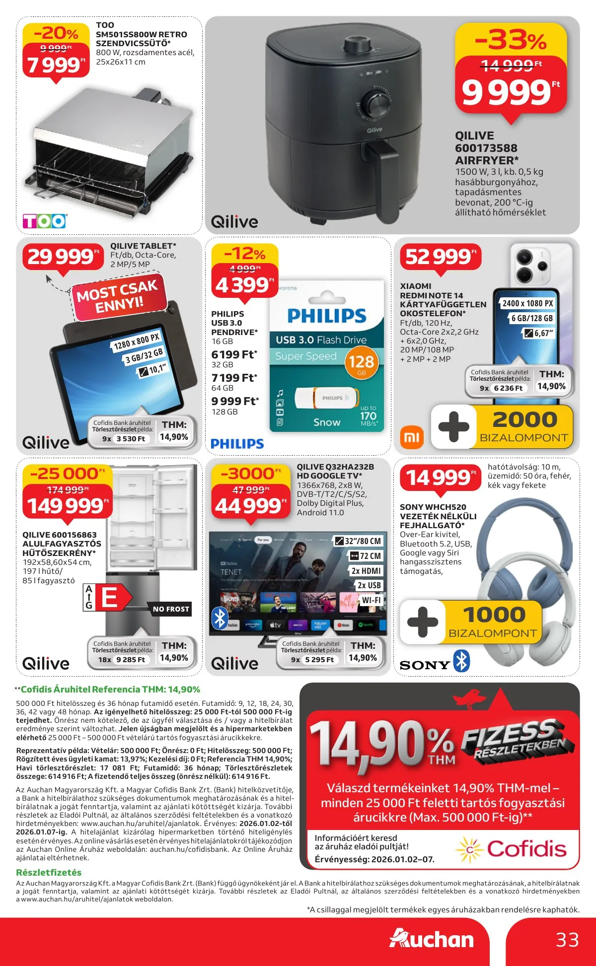 Auchan akciós újság Hipermarket 01.02–01.07 – 33. oldal