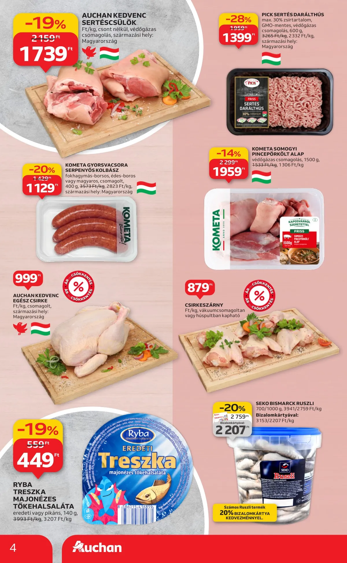Auchan akciós újság Hipermarket 01.02–01.07 – 4. oldal