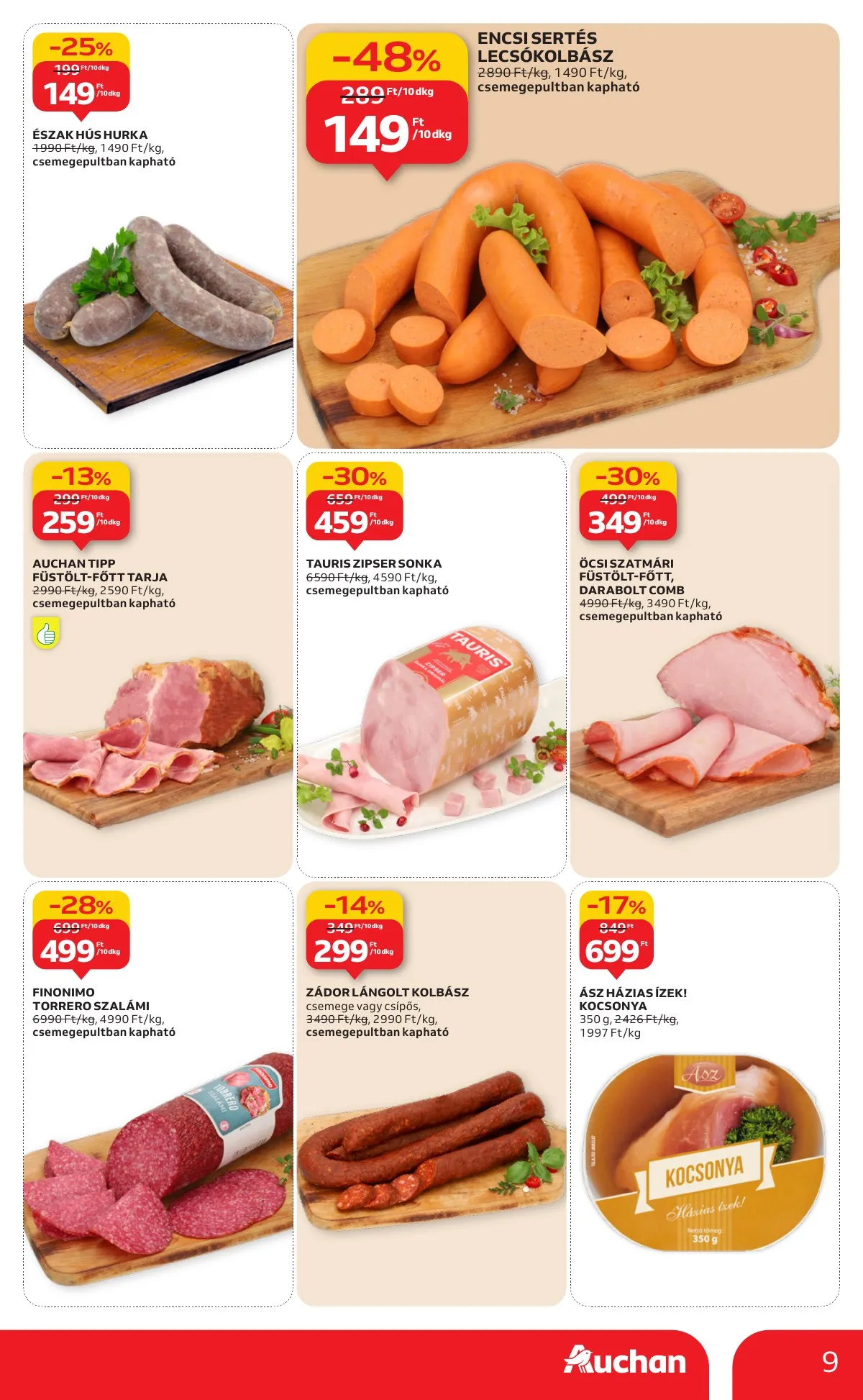 Auchan akciós újság Hipermarket 01.02–01.07 – 9. oldal