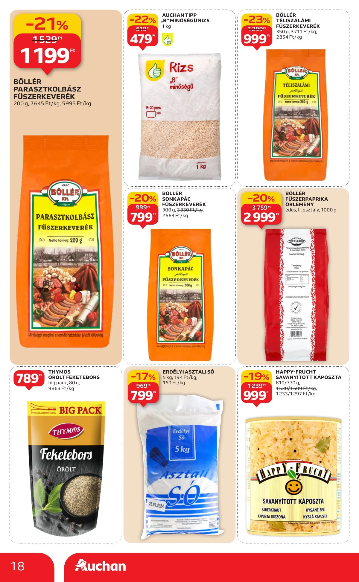 Auchan akciós újság Hipermarket 01.08–01.14 – 18. oldal