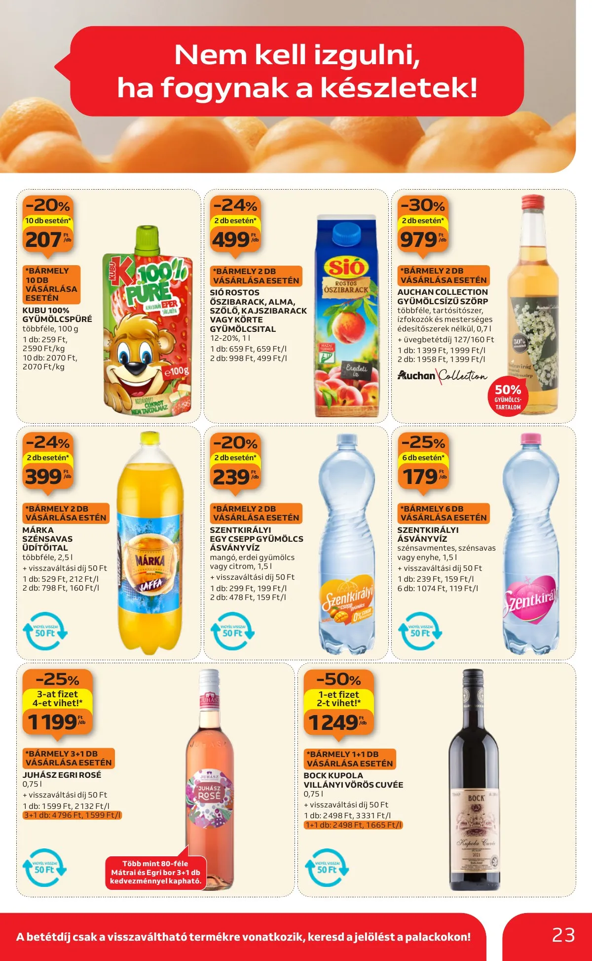 Auchan akciós újság Hipermarket 01.08–01.14 – 23. oldal
