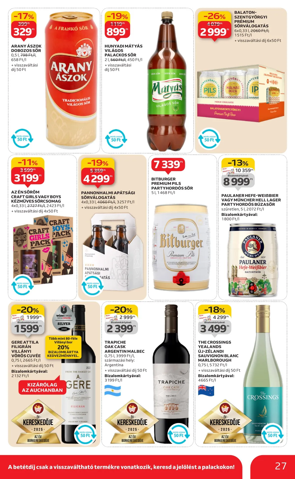 Auchan akciós újság Hipermarket 01.08–01.14 – 27. oldal