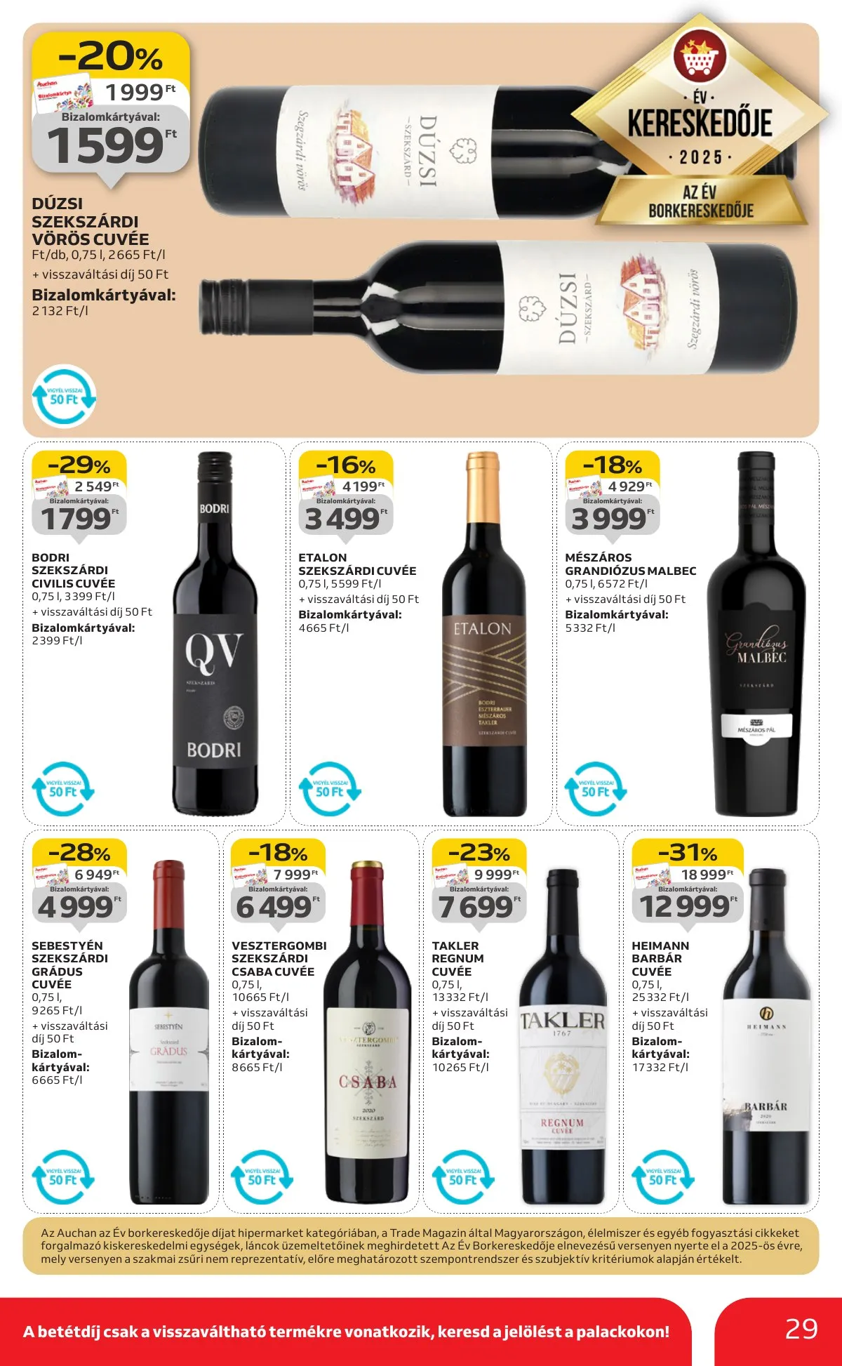 Auchan akciós újság Hipermarket 01.08–01.14 – 29. oldal