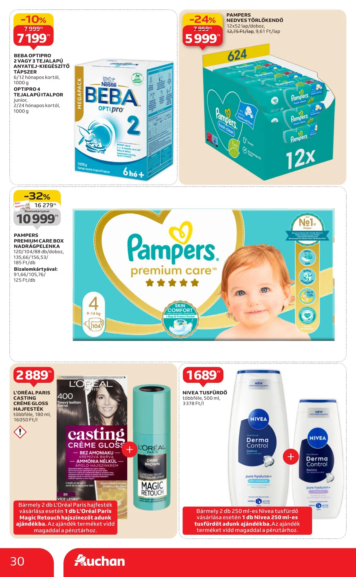 Auchan akciós újság Hipermarket 01.08–01.14 – 30. oldal