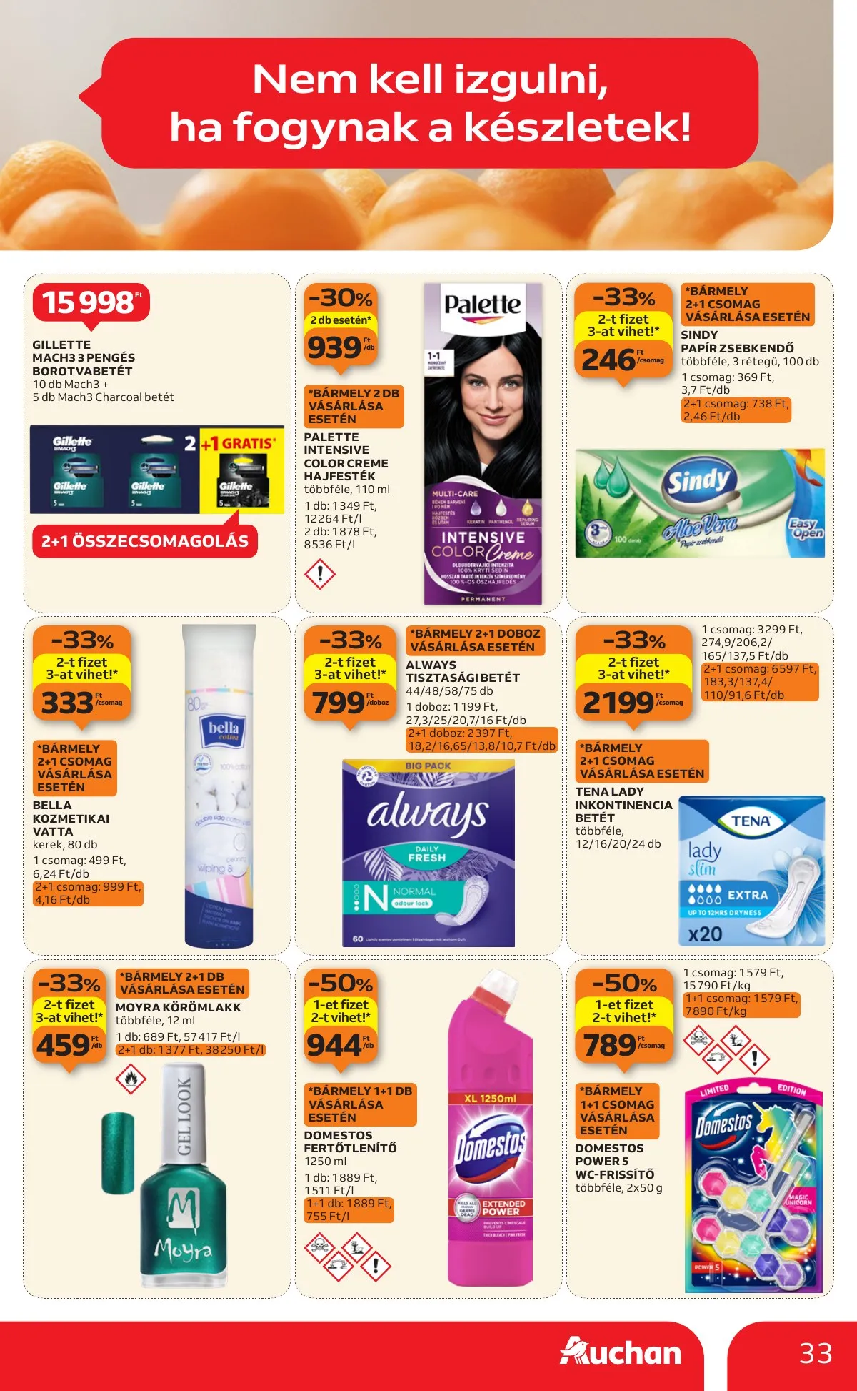 Auchan akciós újság Hipermarket 01.08–01.14 – 33. oldal