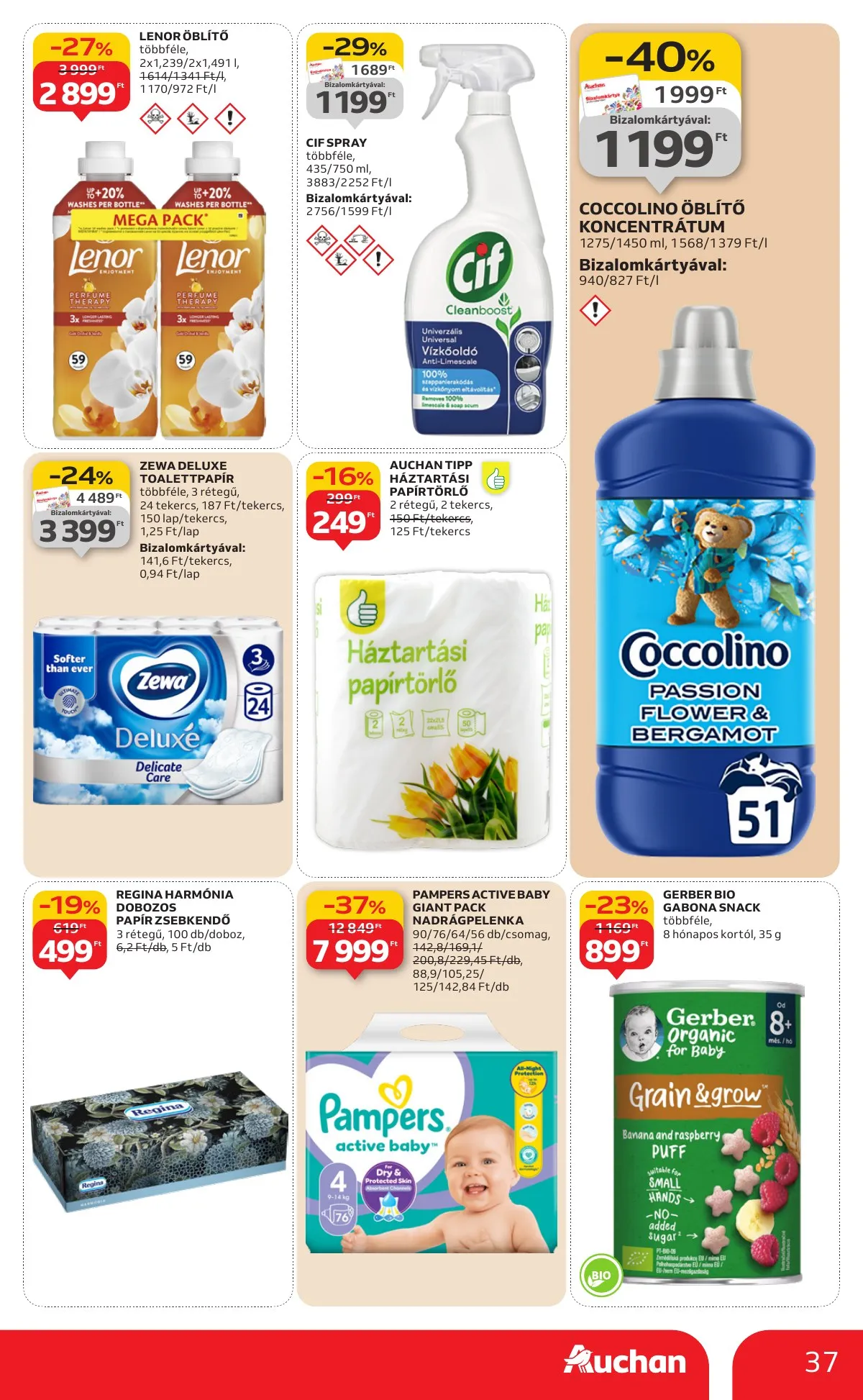 Auchan akciós újság Hipermarket 01.08–01.14 – 37. oldal