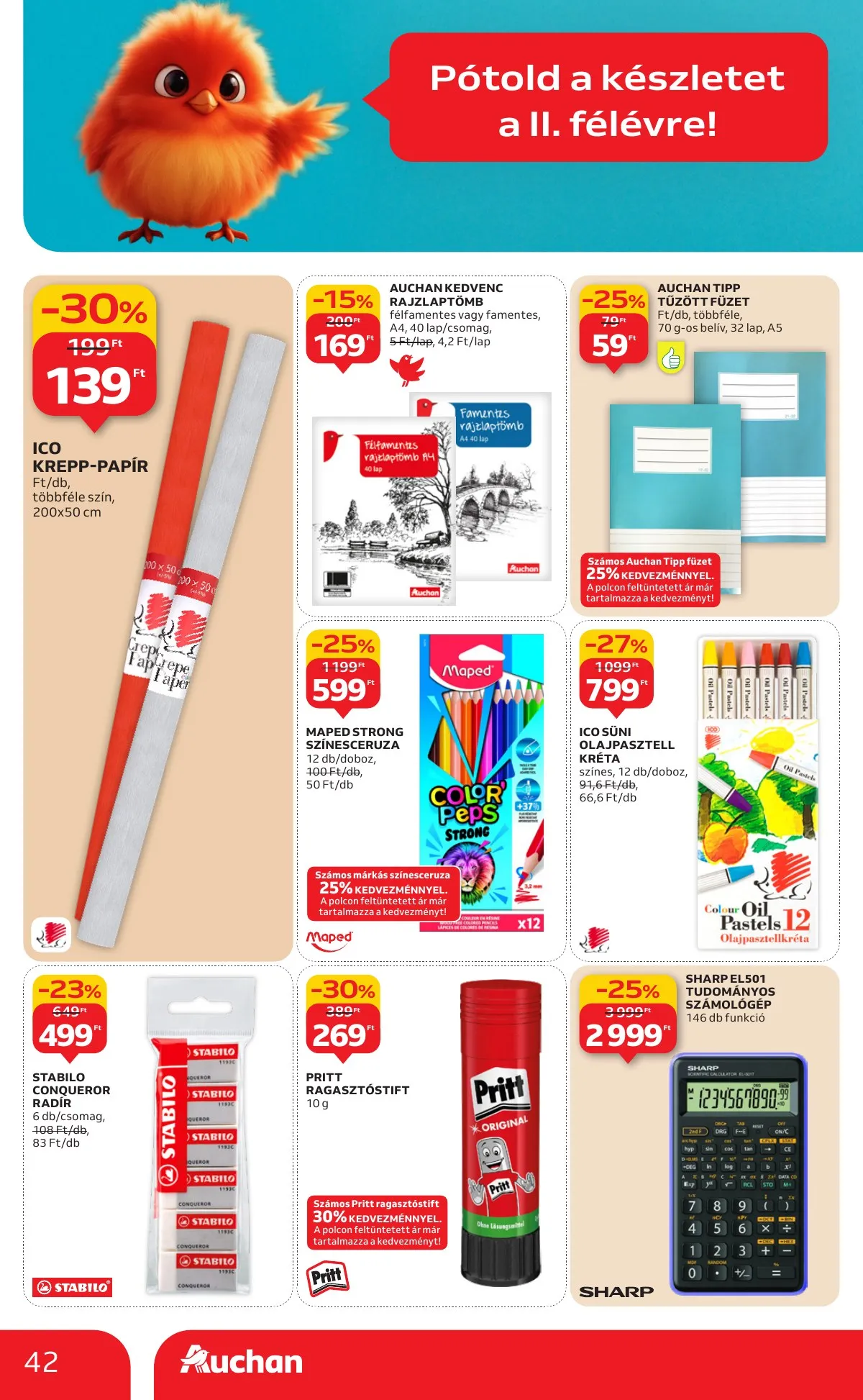 Auchan akciós újság Hipermarket 01.08–01.14 – 42. oldal