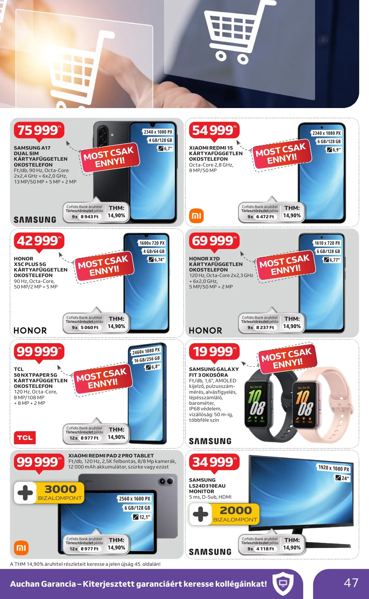 Auchan akciós újság Hipermarket 01.08–01.14 – 47. oldal