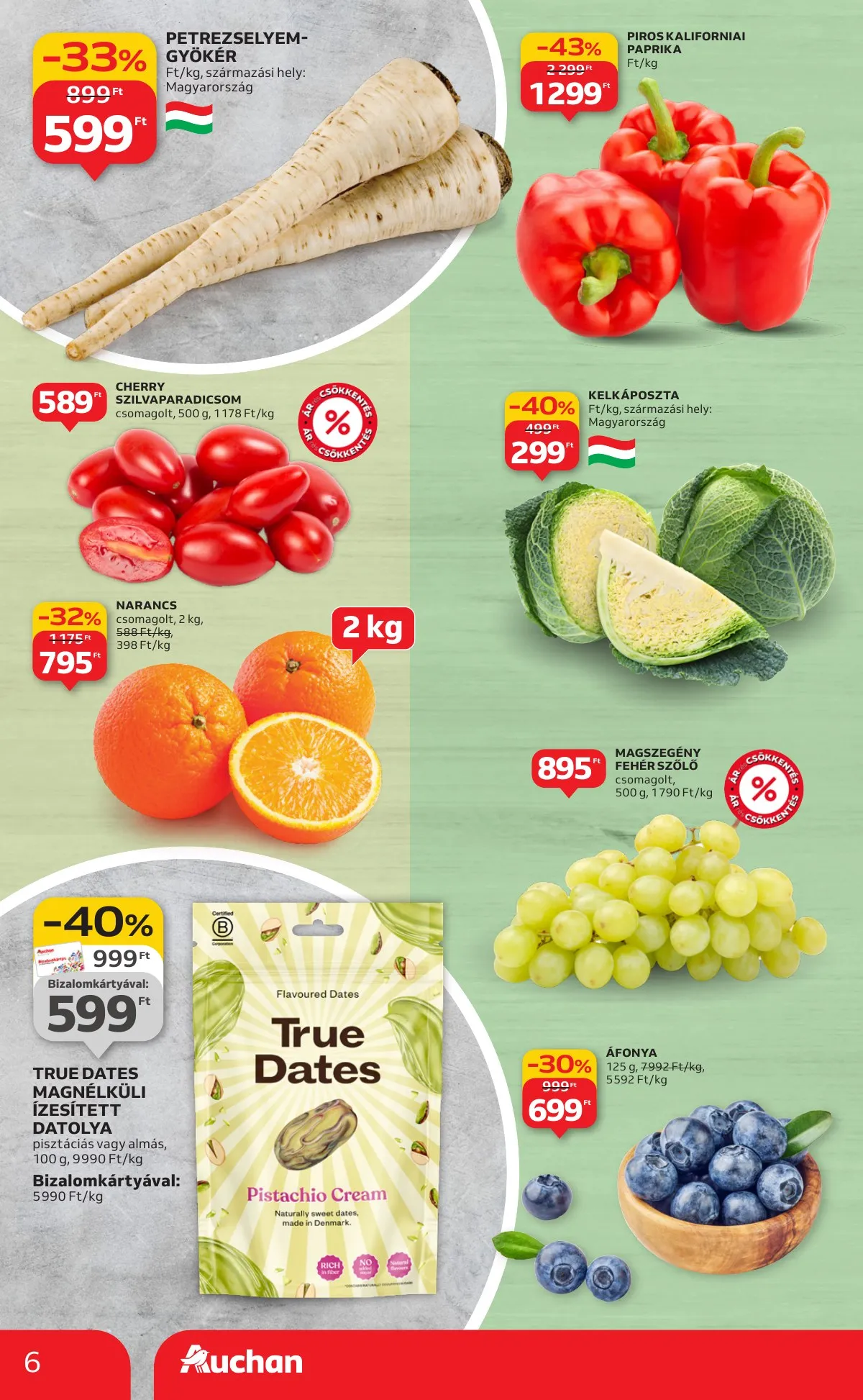 Auchan akciós újság Hipermarket 01.08–01.14 – 6. oldal