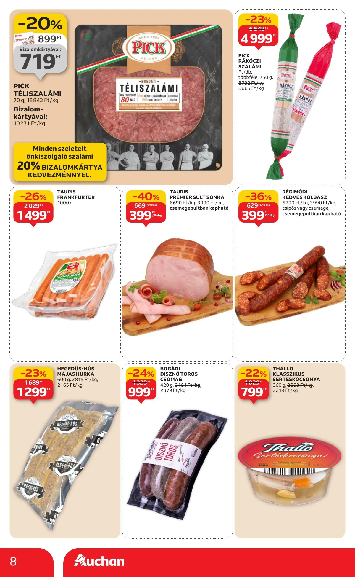 Auchan akciós újság Hipermarket 01.08–01.14 – 8. oldal