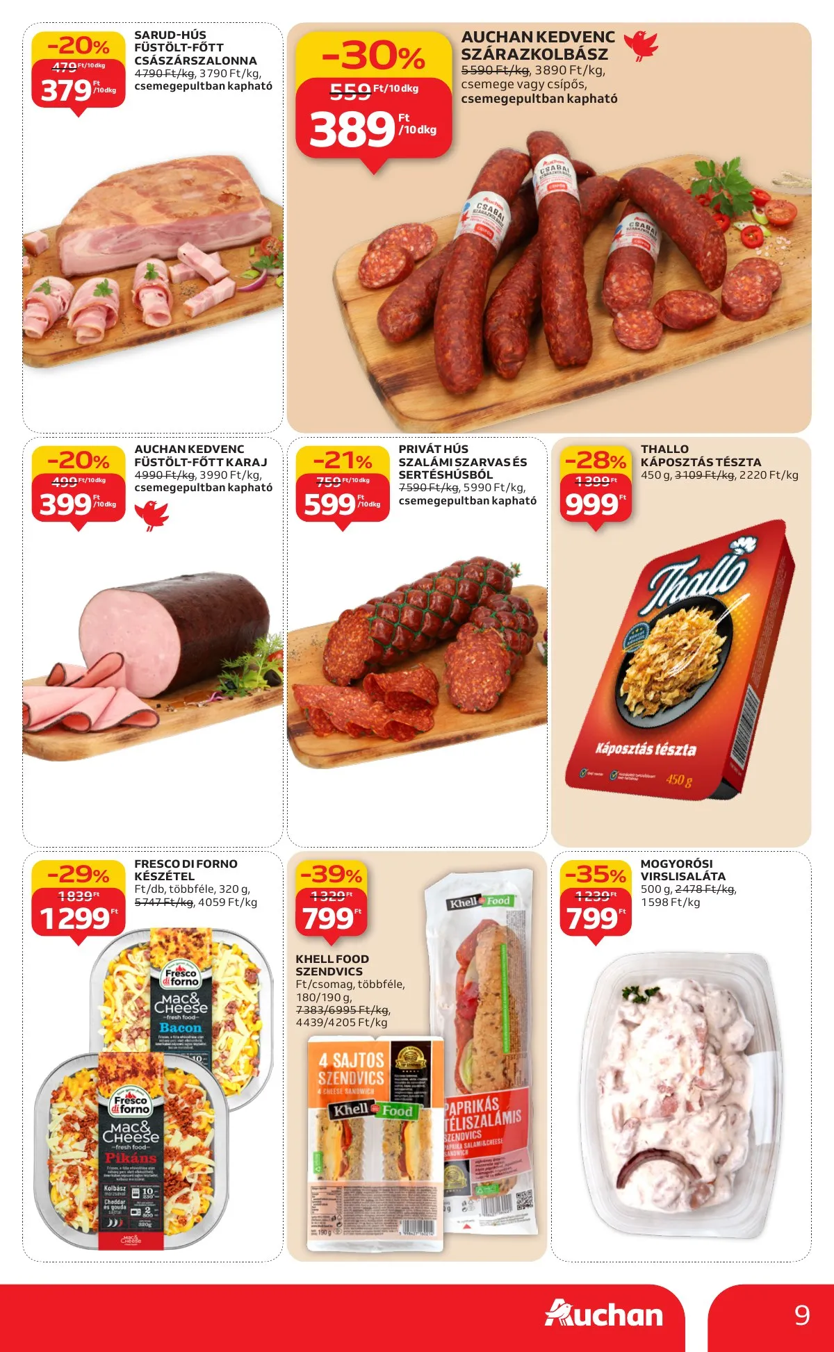 Auchan akciós újság Hipermarket 01.08–01.14 – 9. oldal