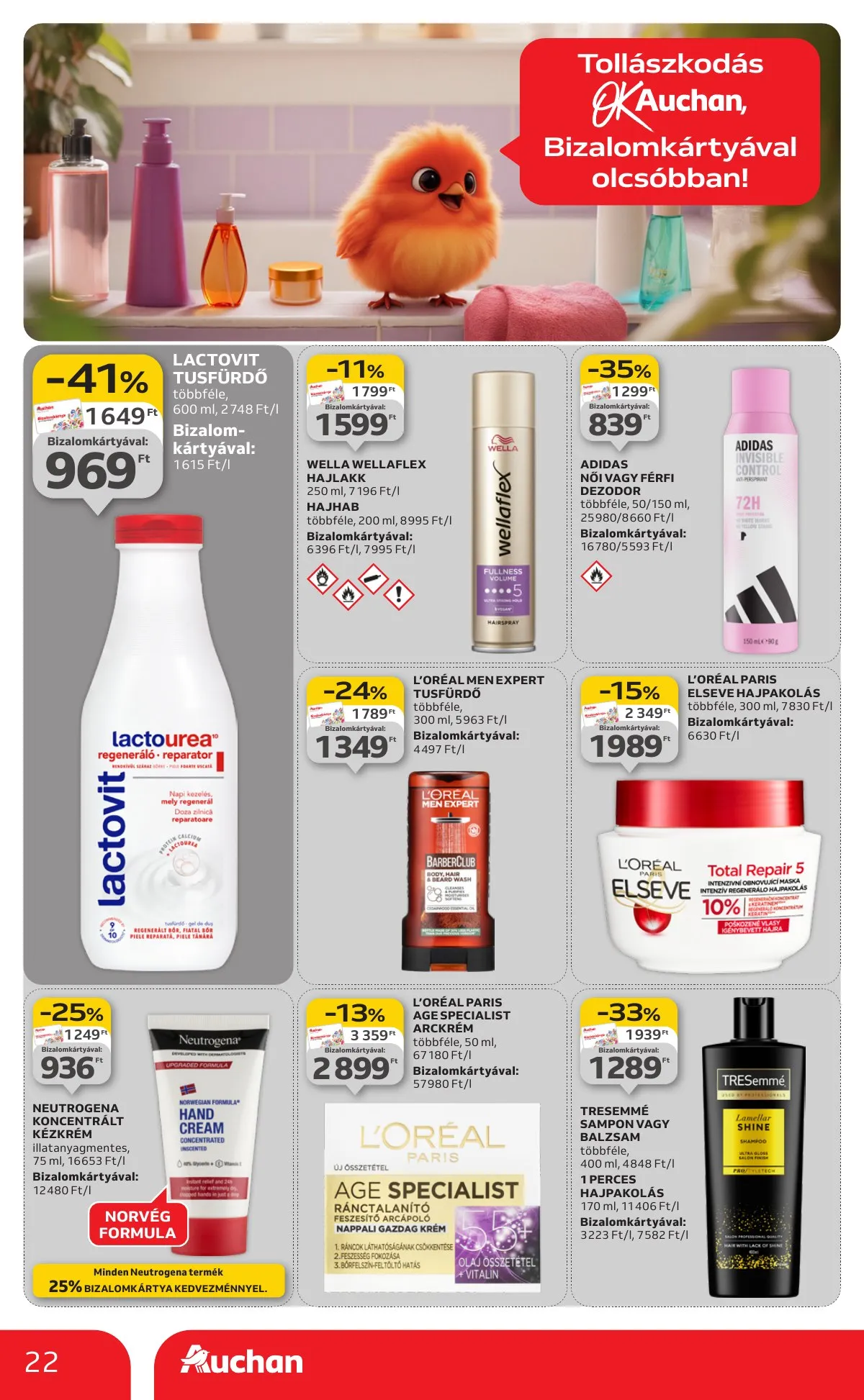 Auchan akciós újság Hipermarket 01.15–01.21 – 22. oldal