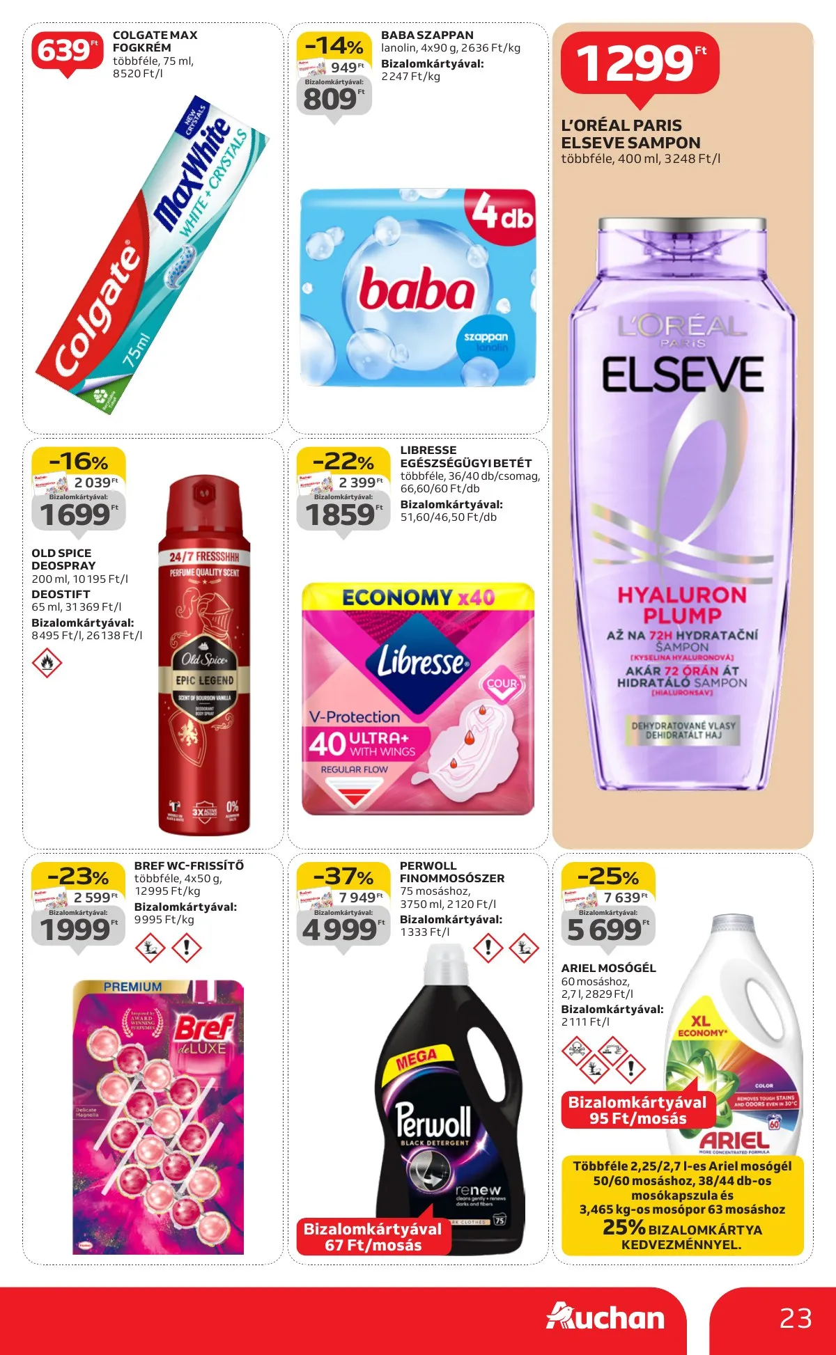 Auchan akciós újság Hipermarket 01.15–01.21 – 23. oldal