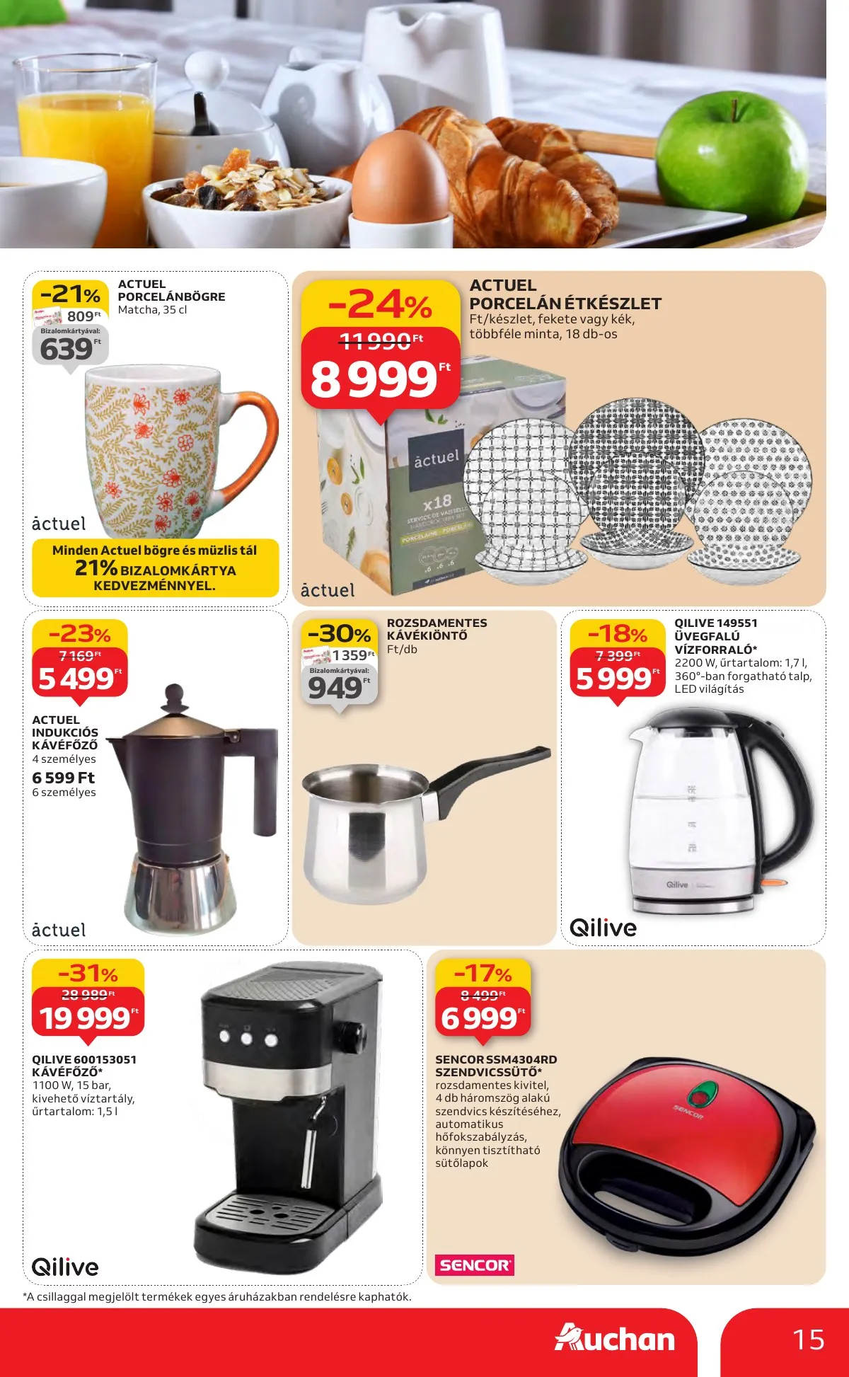 Auchan akciós újság Hipermarket 01.22–01.28 – 15. oldal