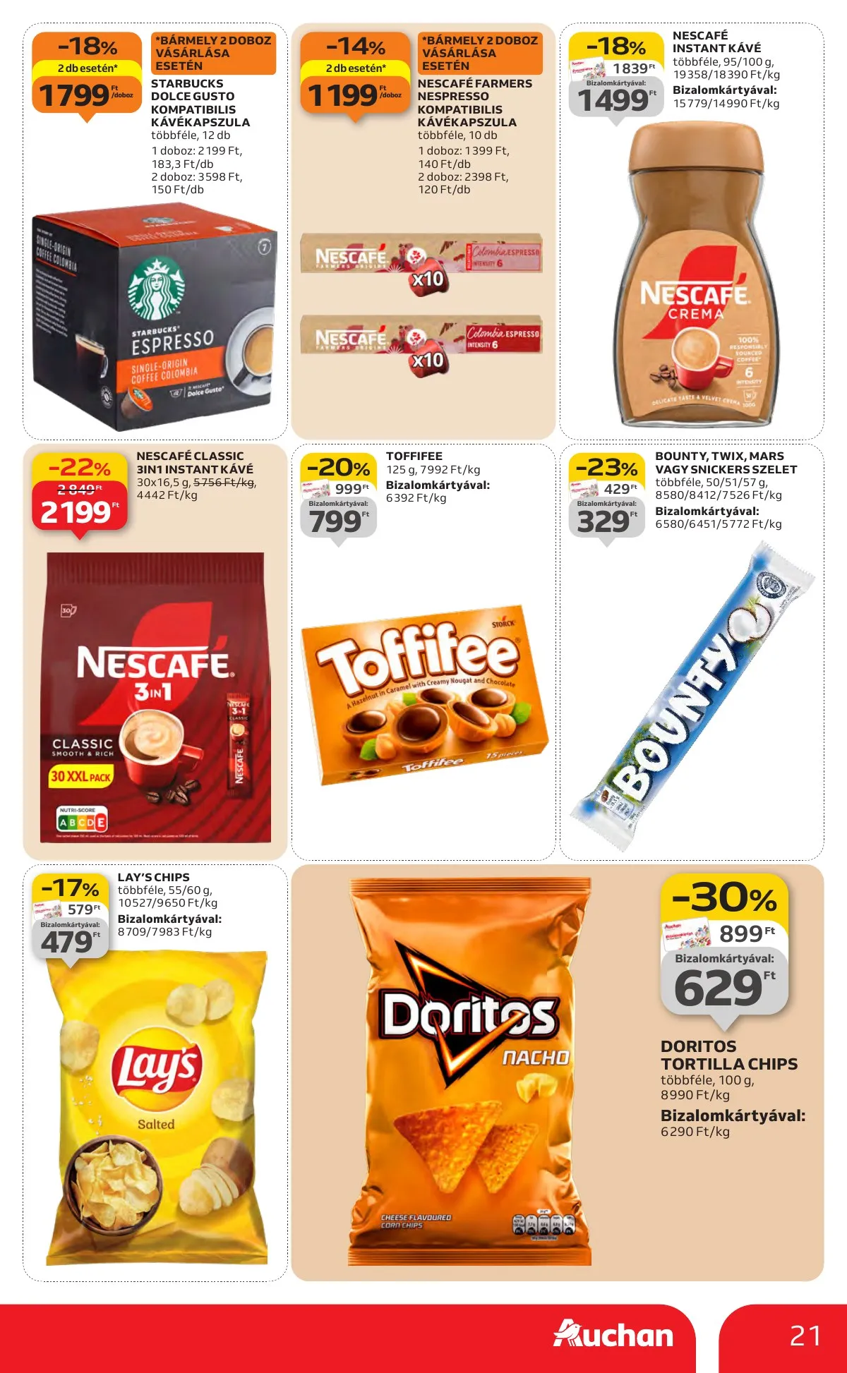 Auchan akciós újság Hipermarket 01.22–01.28 – 21. oldal