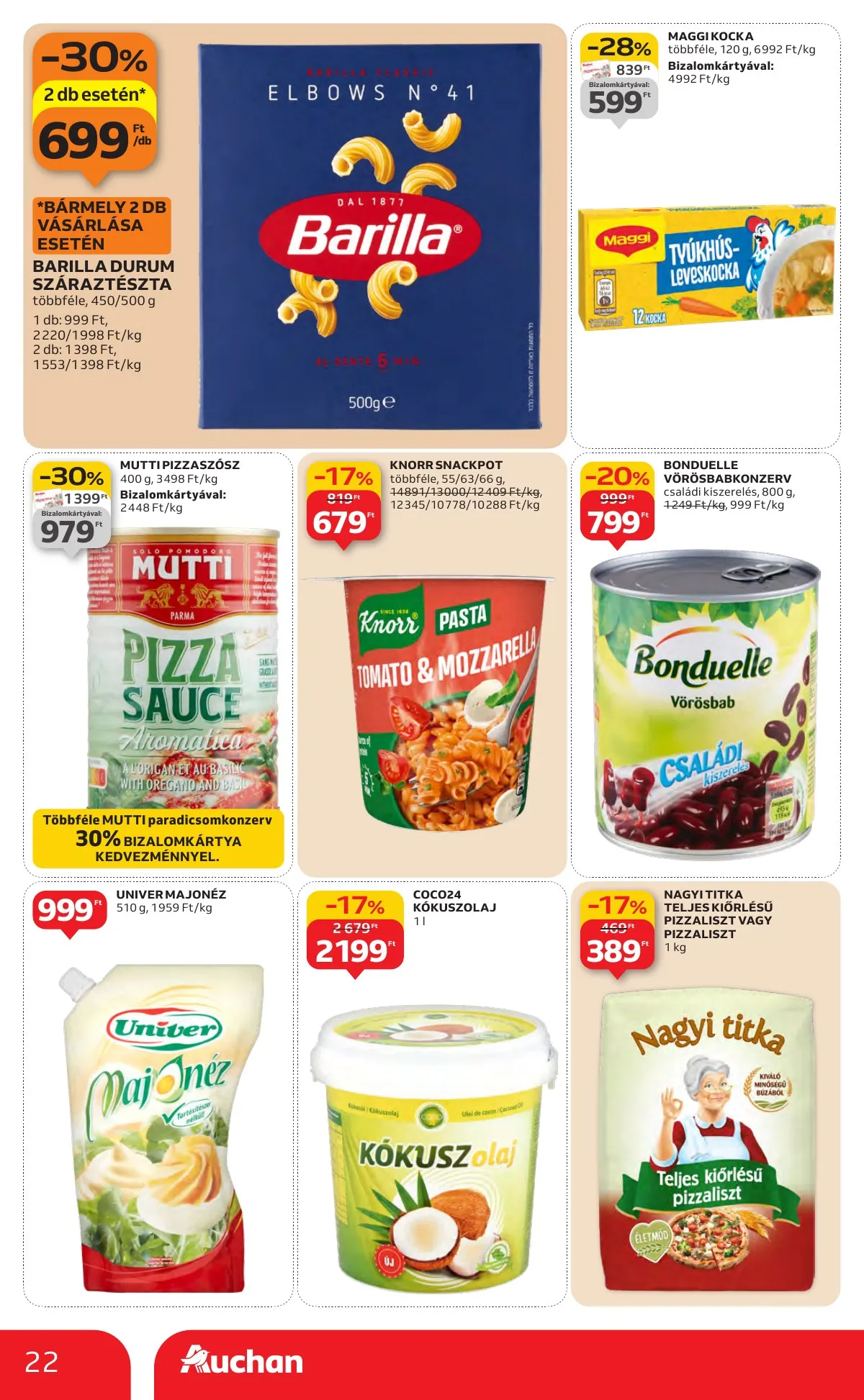 Auchan akciós újság Hipermarket 01.22–01.28 – 22. oldal