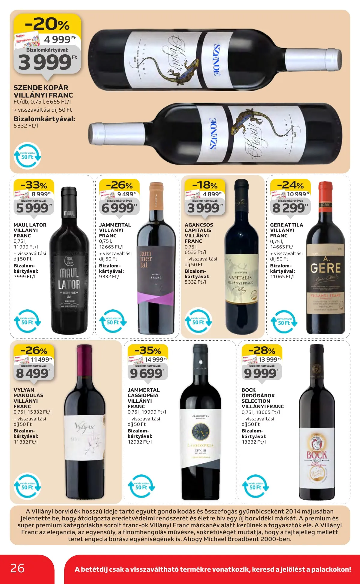 Auchan akciós újság Hipermarket 01.22–01.28 – 26. oldal
