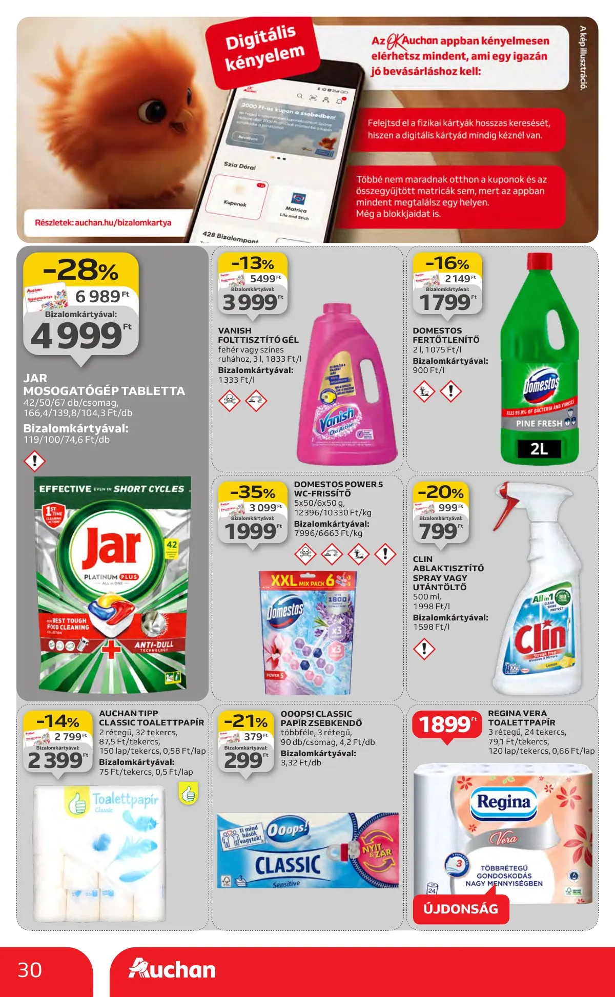 Auchan akciós újság Hipermarket 01.22–01.28 – 30. oldal