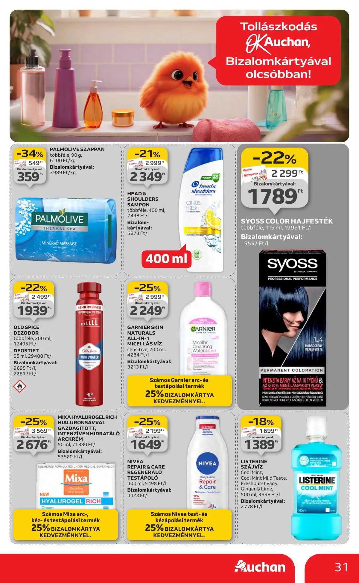 Auchan akciós újság Hipermarket 01.22–01.28 – 31. oldal