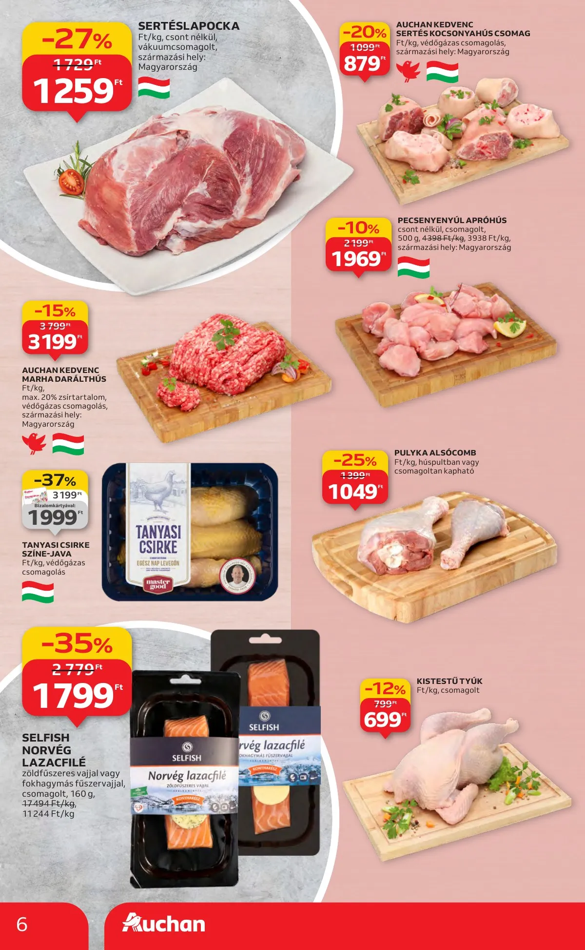 Auchan akciós újság Hipermarket 01.22–01.28 – 6. oldal