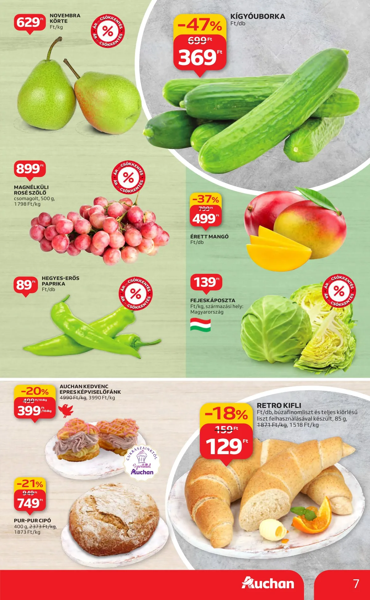 Auchan akciós újság Hipermarket 01.22–01.28 – 7. oldal