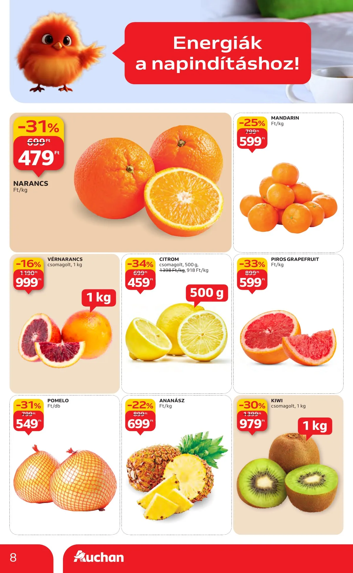 Auchan akciós újság Hipermarket 01.22–01.28 – 8. oldal