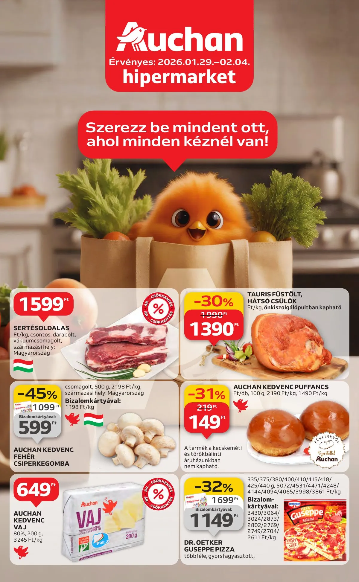 Auchan akciós újság Hipermarket 01.29–02.04