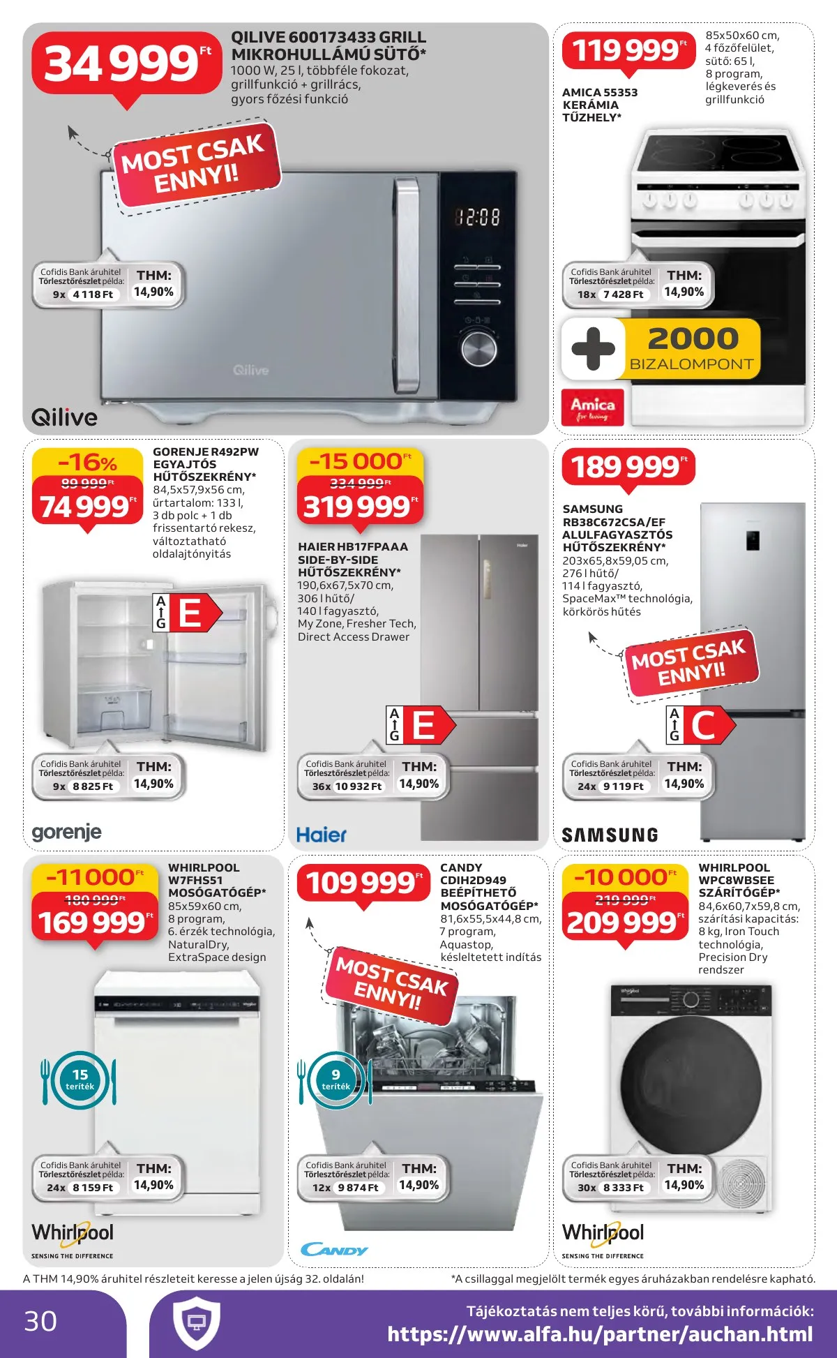 Auchan akciós újság Hipermarket 01.29–02.04 – 30. oldal