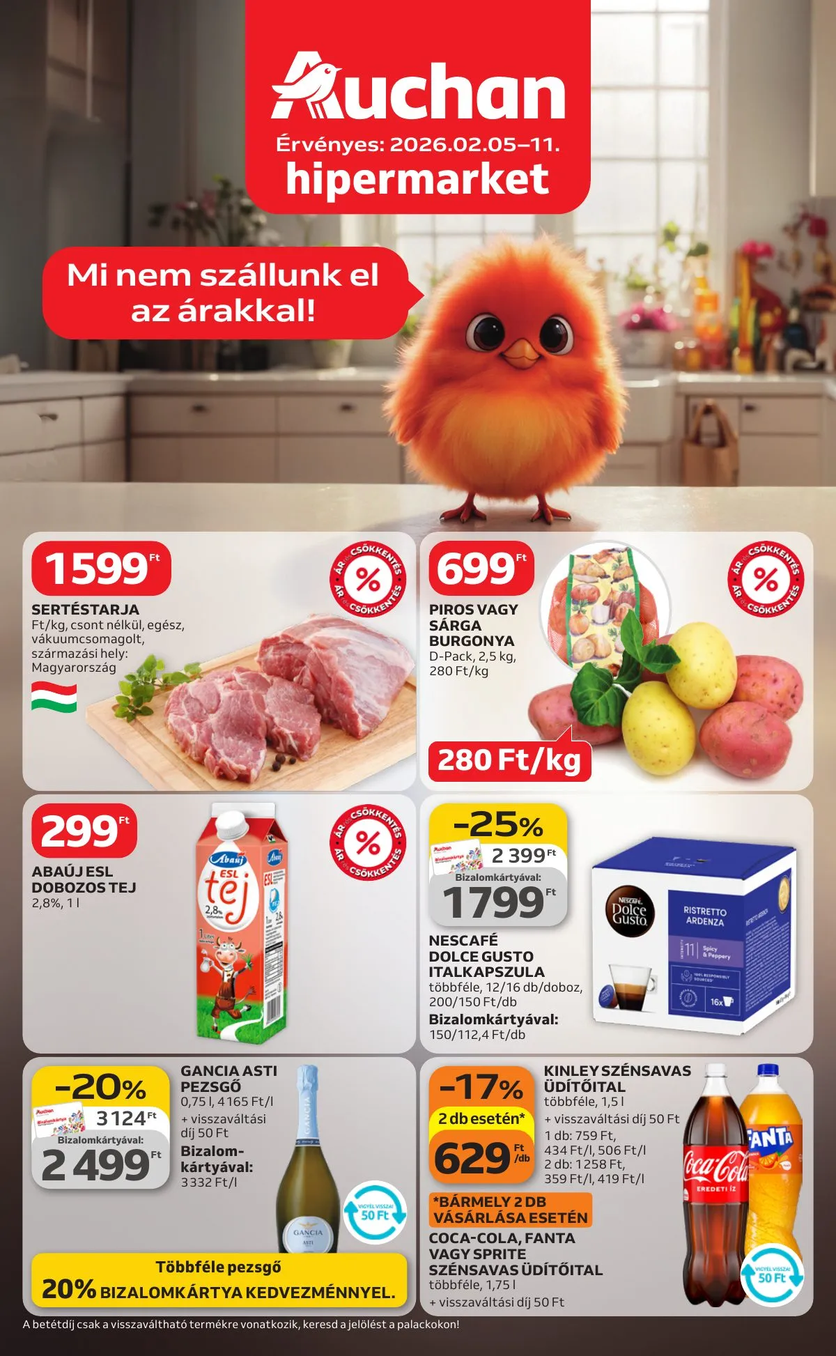 Auchan akciós újság Hipermarket 02.05–02.11
