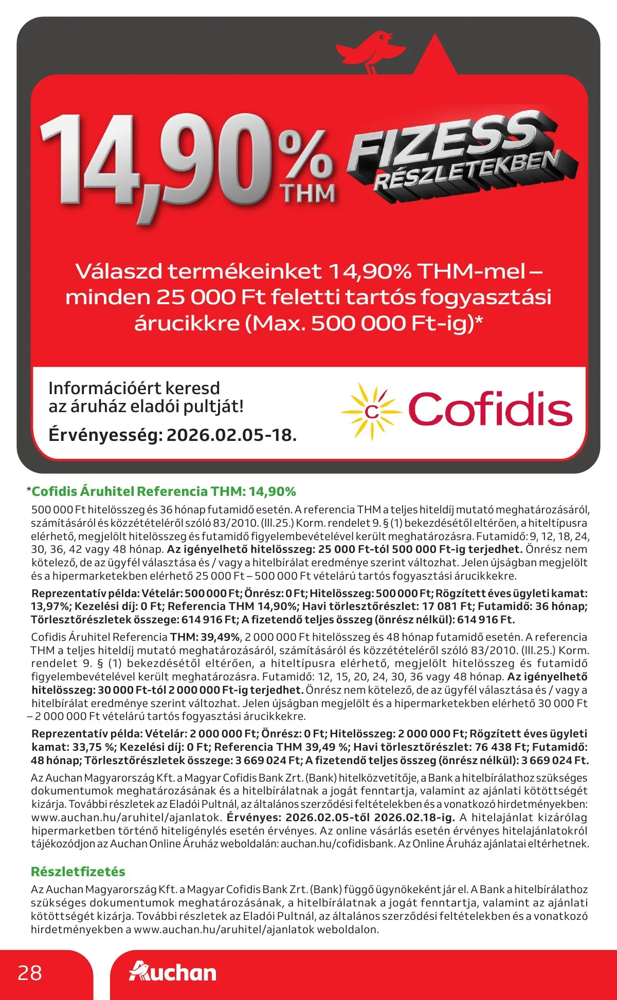 Auchan akciós újság Hipermarket 02.05–02.11 – 28. oldal