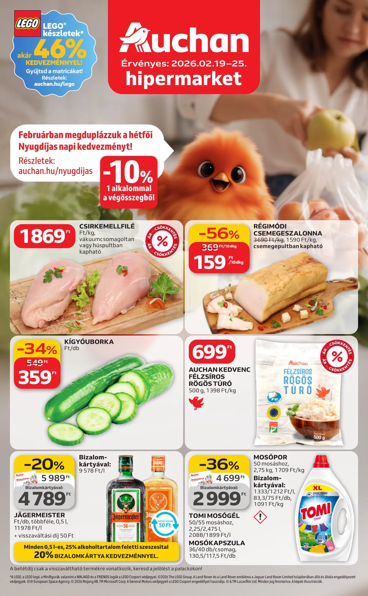 Auchan akciós újság Hipermarket 02.19–02.25