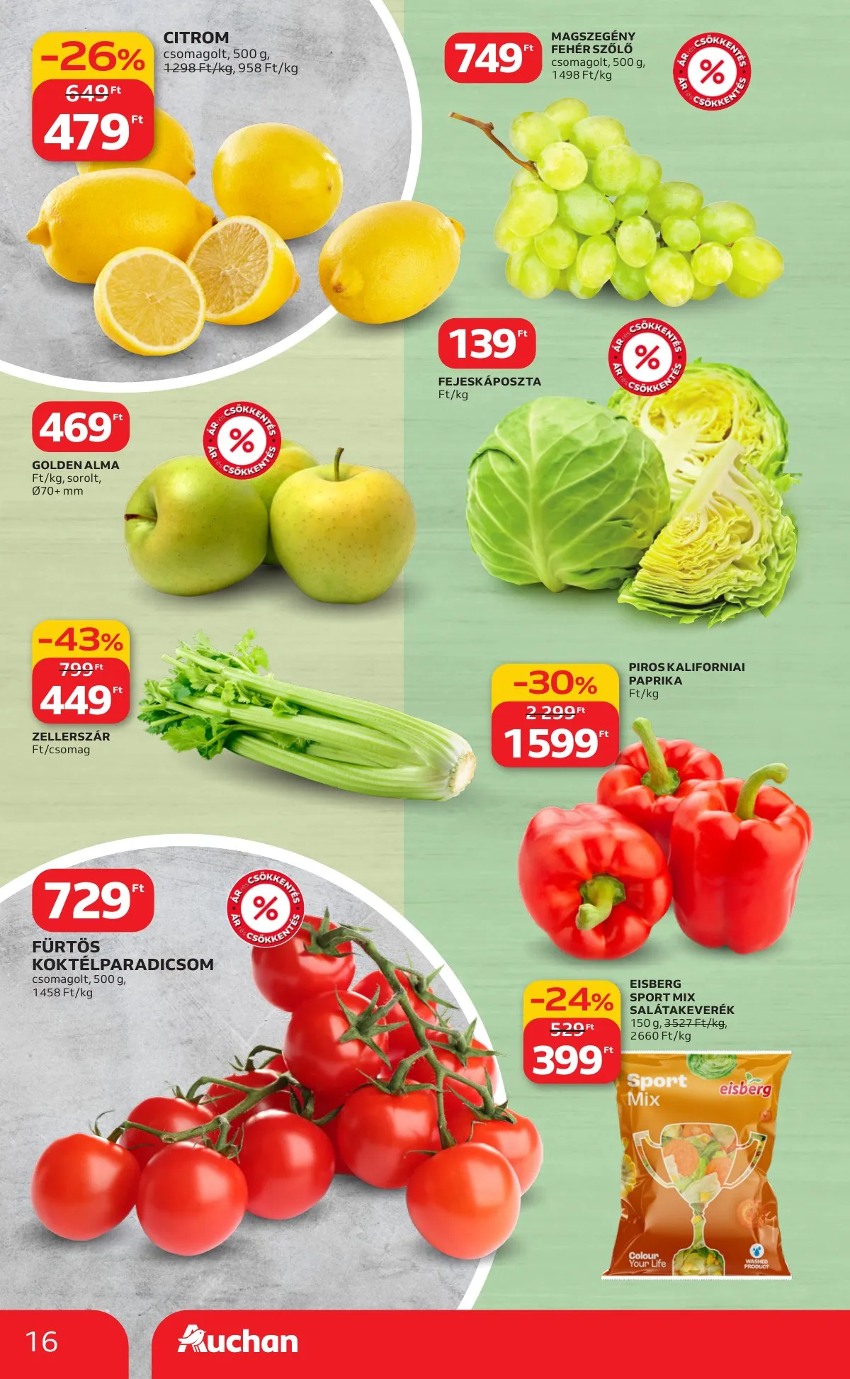 Auchan akciós újság Hipermarket 02.19–02.25 – 16. oldal