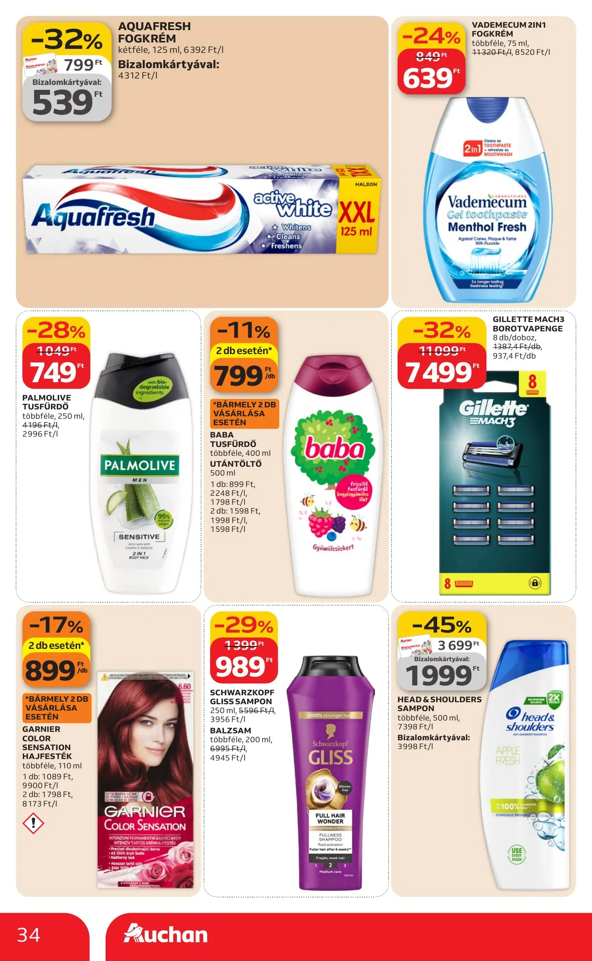 Auchan akciós újság Hipermarket 02.19–02.25 – 34. oldal