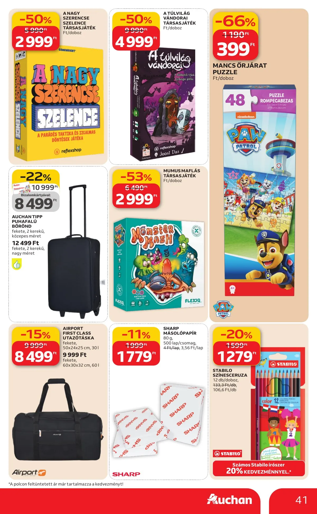 Auchan akciós újság Hipermarket 02.19–02.25 – 41. oldal